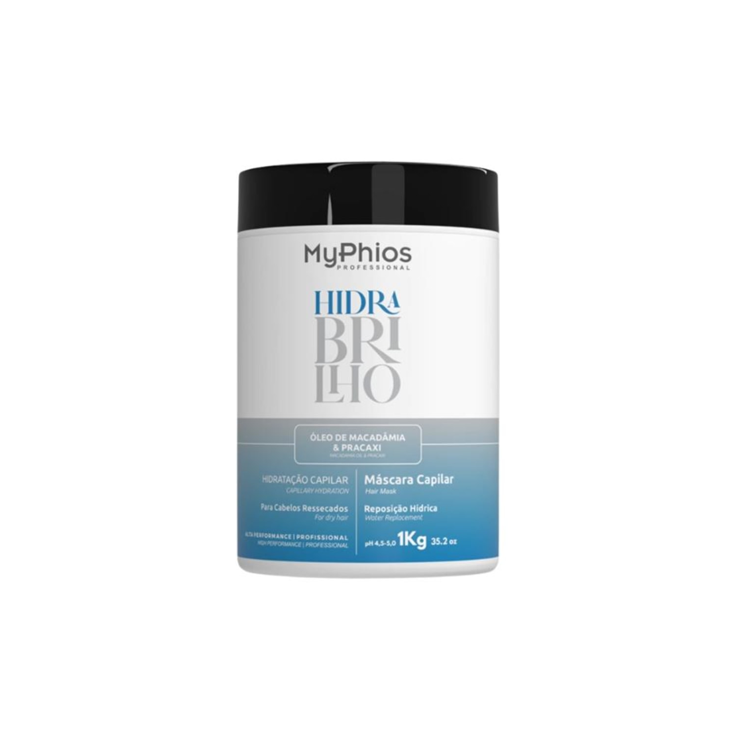 MyPhios Hidra Brilho Máscara Hidratação Capilar 1L