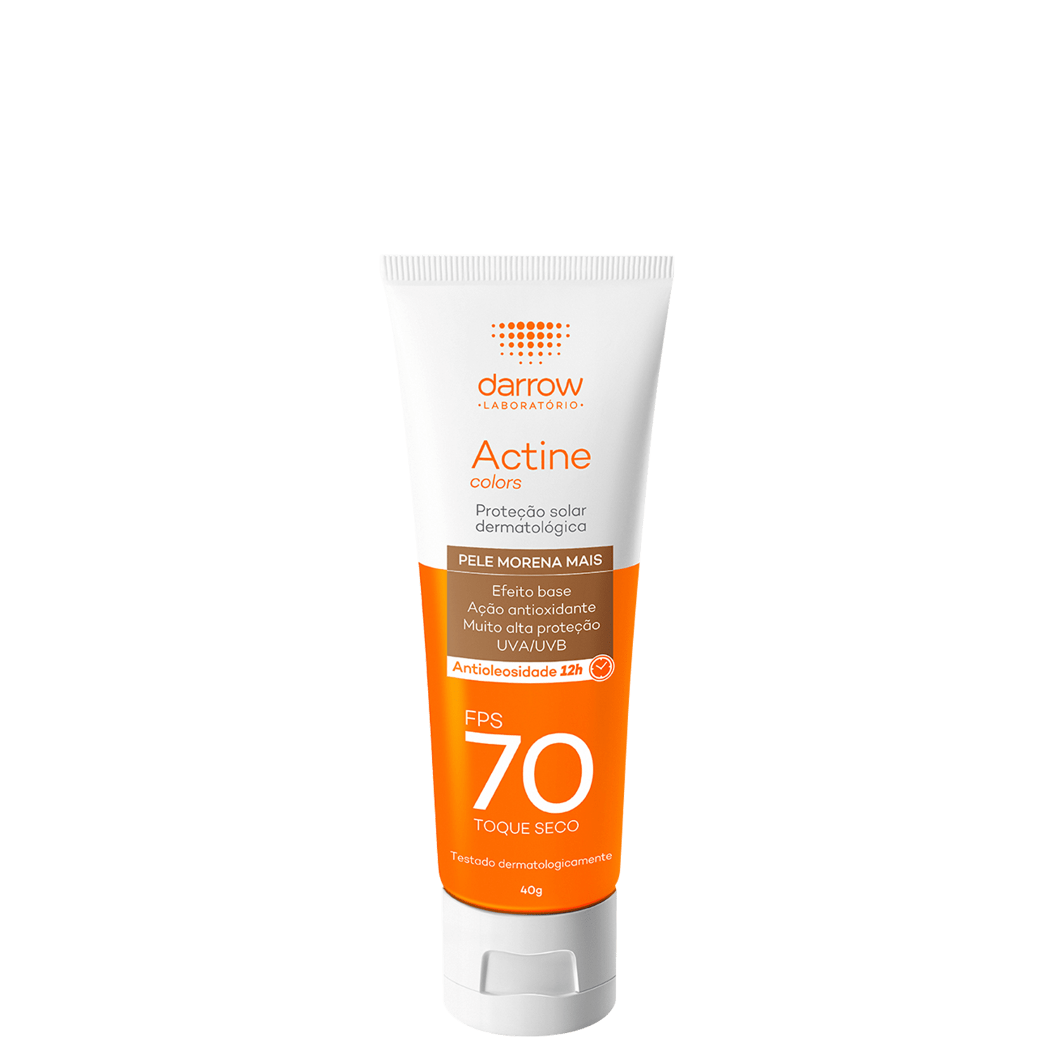 Darrow Actine Colors FPS70 Pele Morena Mais - Protetor Solar com Cor 40g