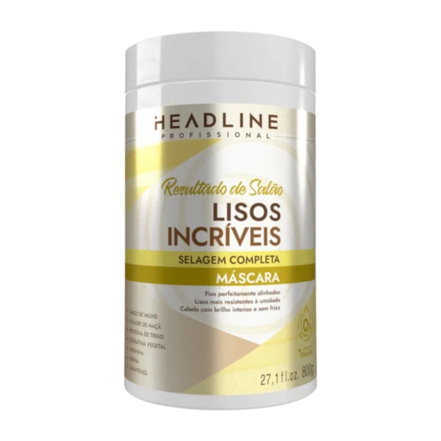 MASC RESULTADO DE SALAO LISOS INCRIVEIS 800G HEADLINE - SOUL POWER
