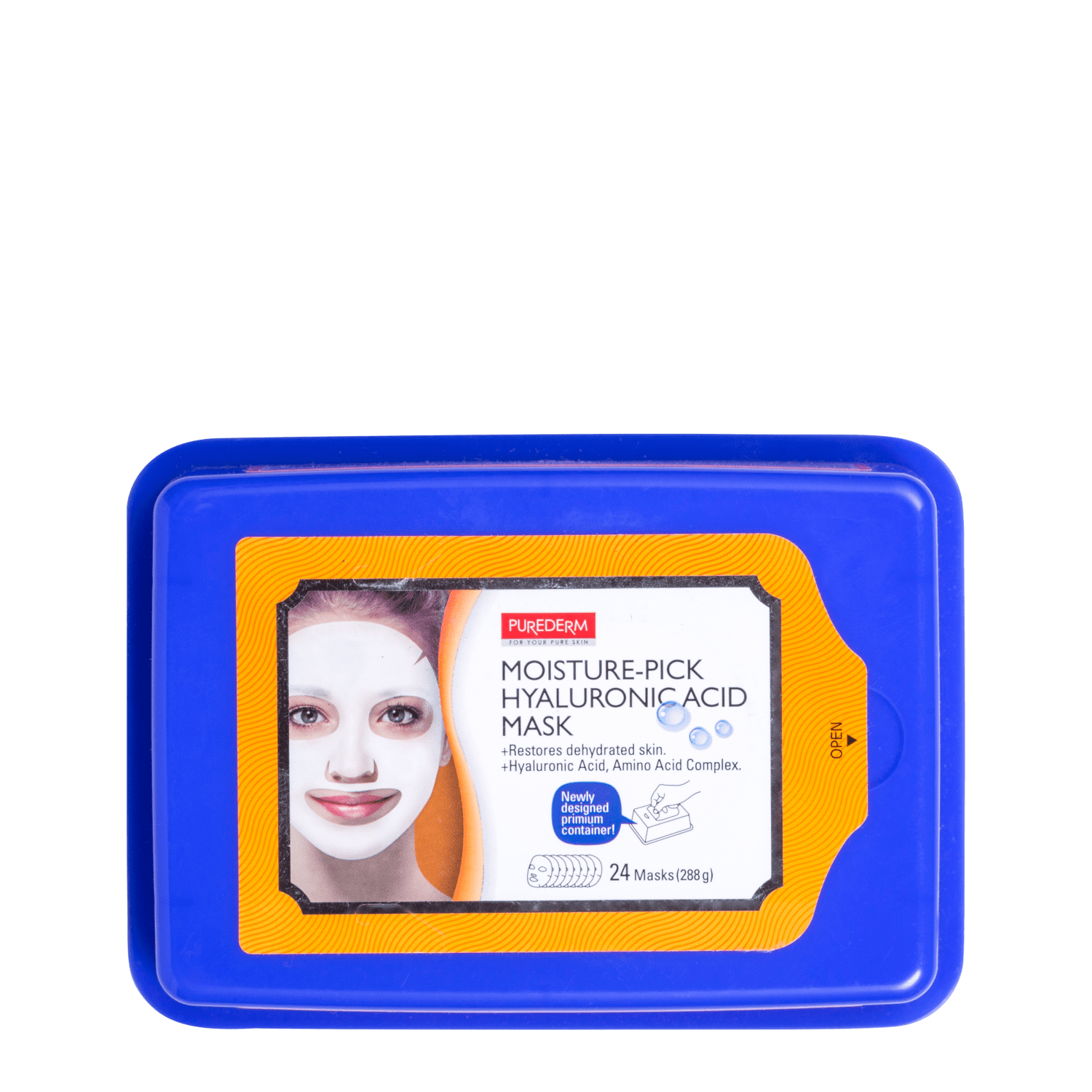 Purederm Moisture-Pick Hyaluronic Acid Mask - Máscara Facial (24 Unidades)
