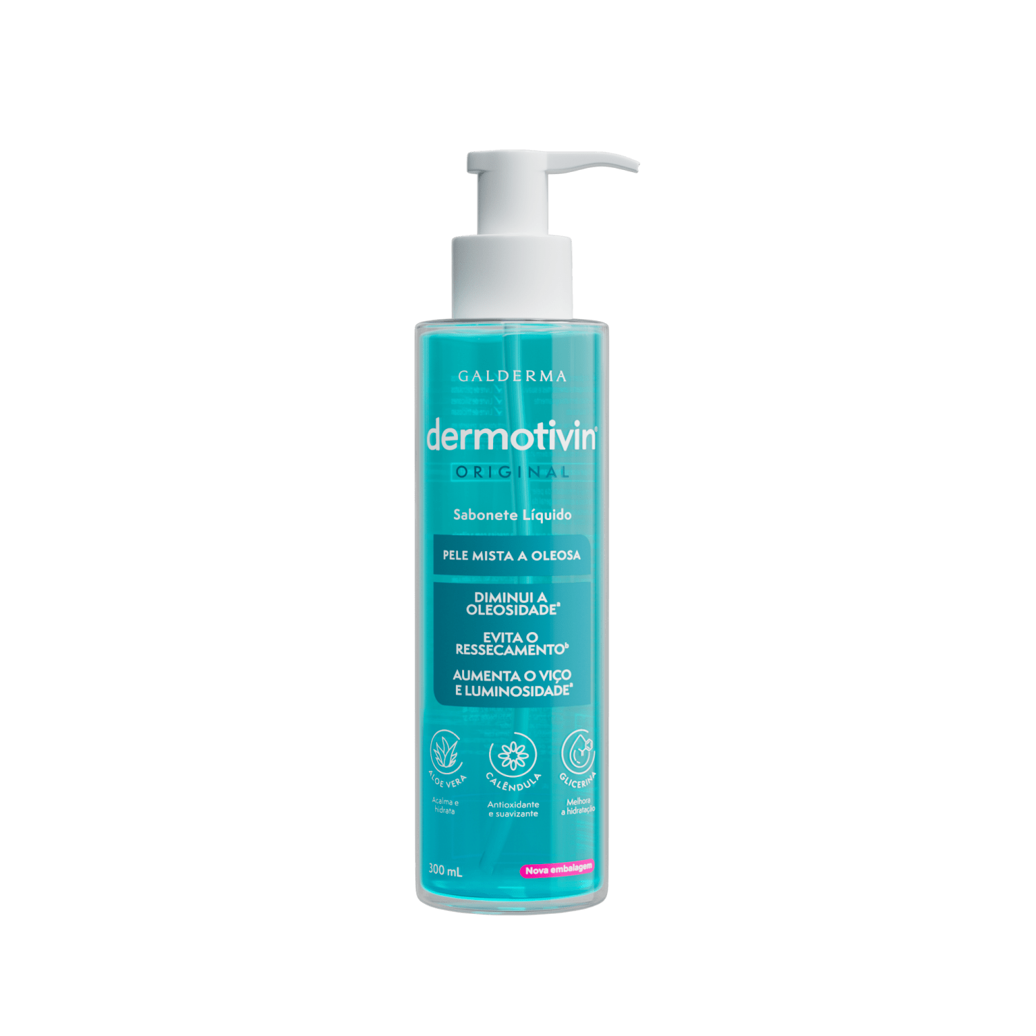 Dermotivin Original Pele Mista - Sabonete Líquido Facial 300ml