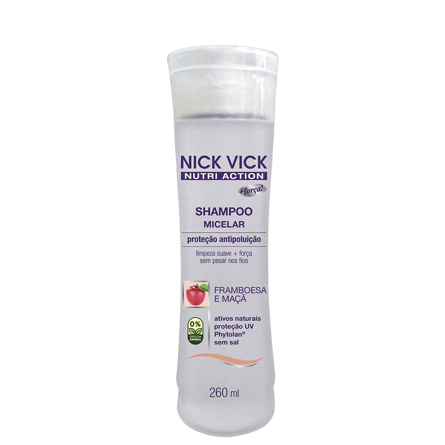 Nick & Vick Nutri Micelar Framboesa e Maçã - Shampoo 260ml