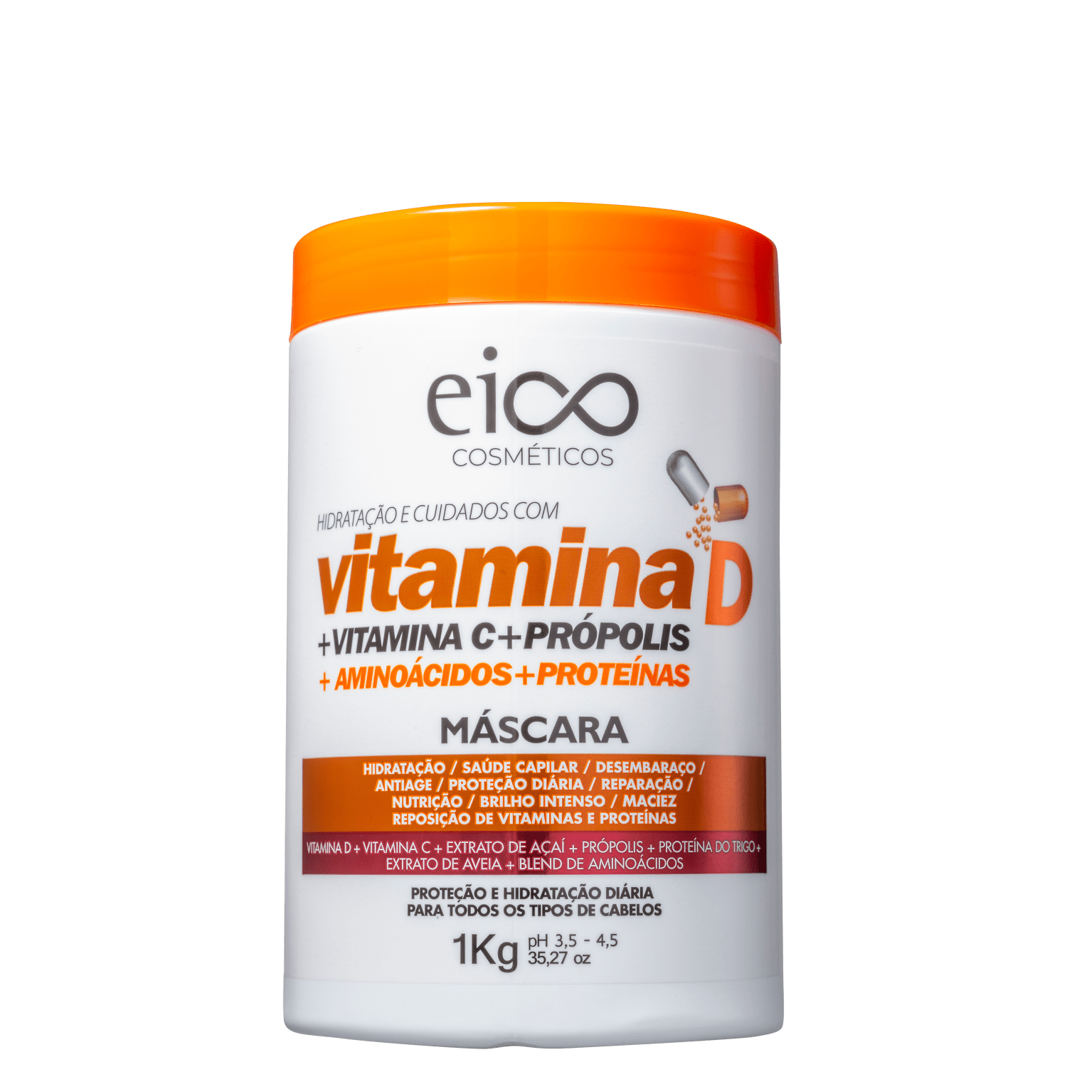 Eico Vitamina D - Máscara Capilar 1000g