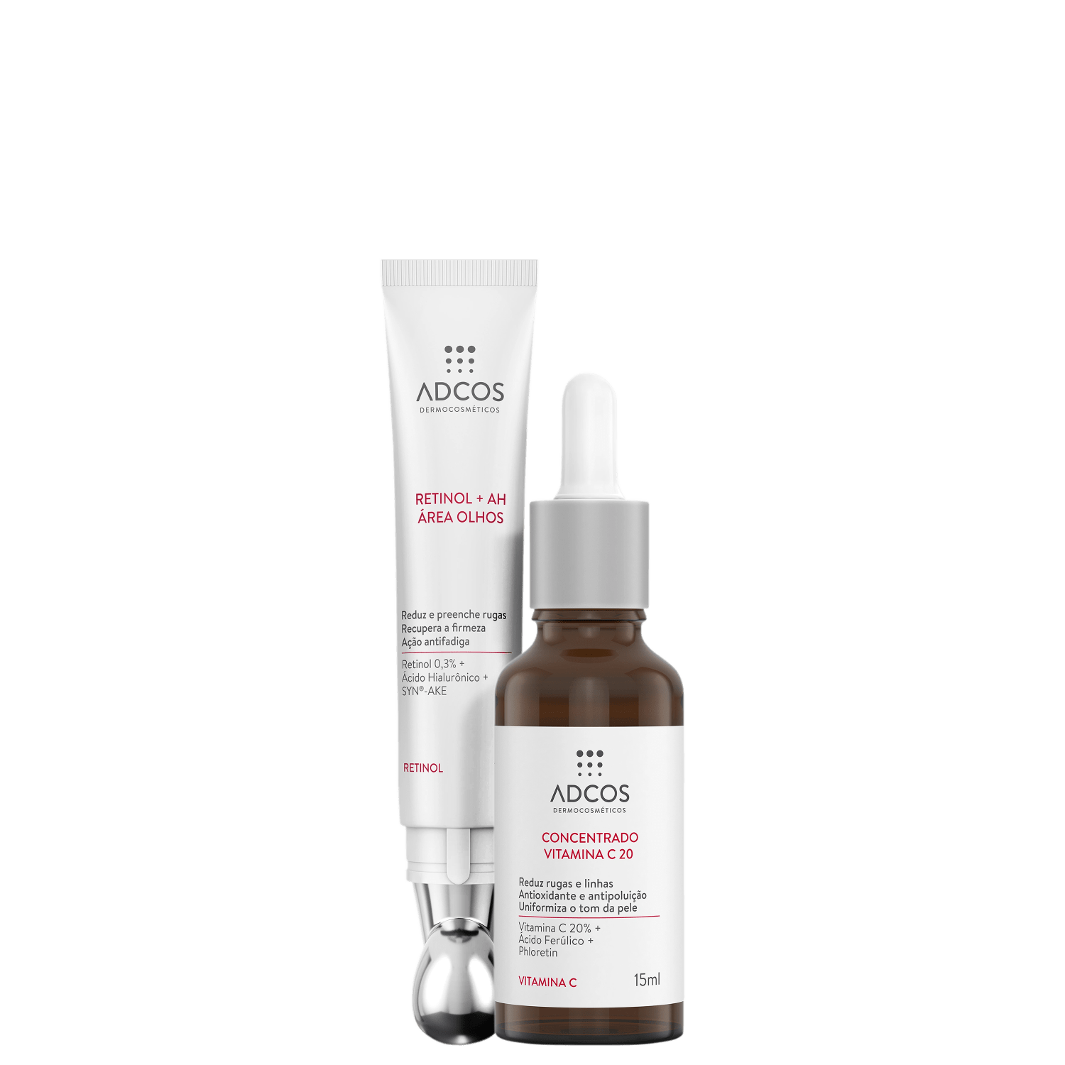 Kit Adcos Derma Complex Vitamina C 20 + Retinol (2 Produtos)