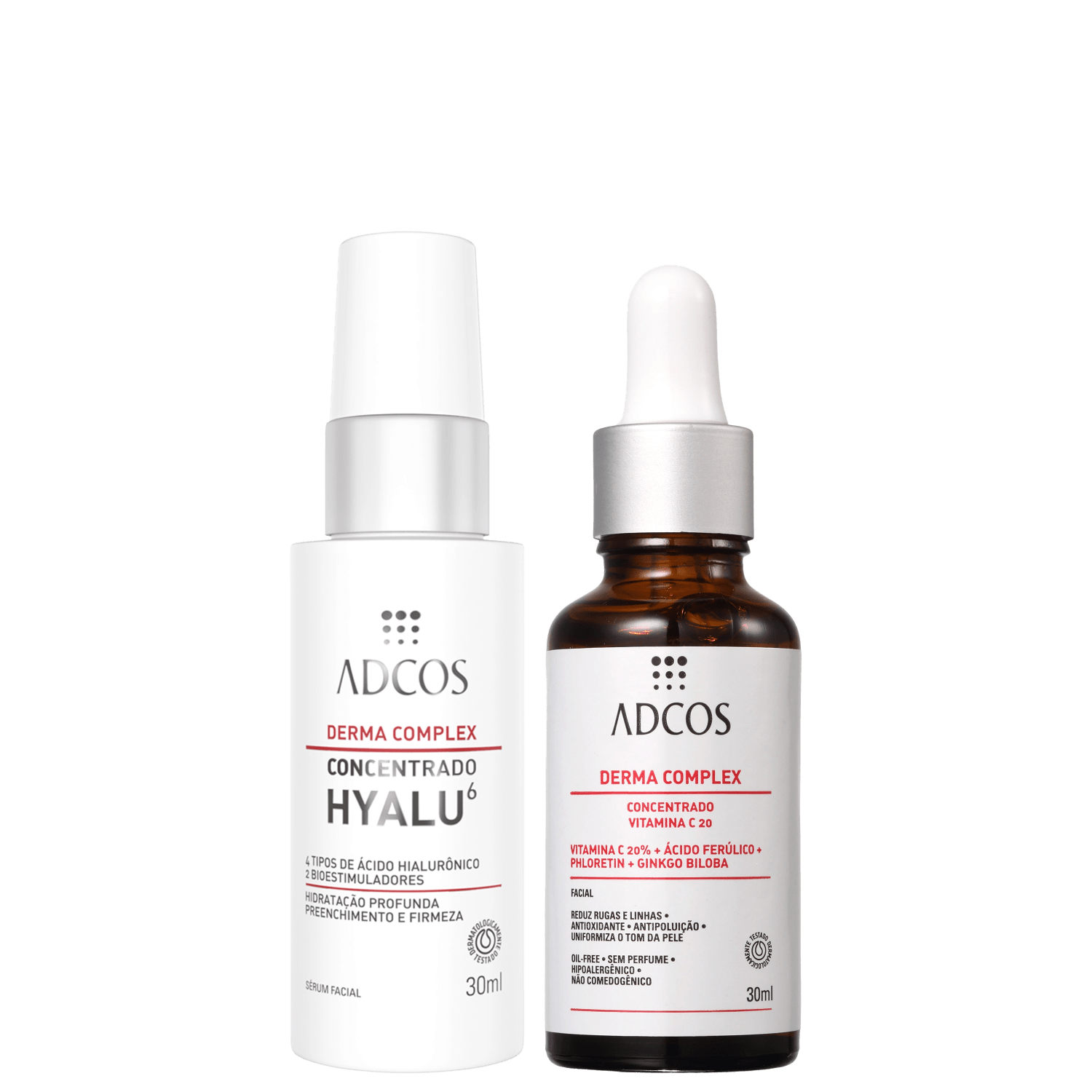 Kit Adcos Derma Complex Hyalu 6 + Vitamina C 20 Plus (2 Produtos)