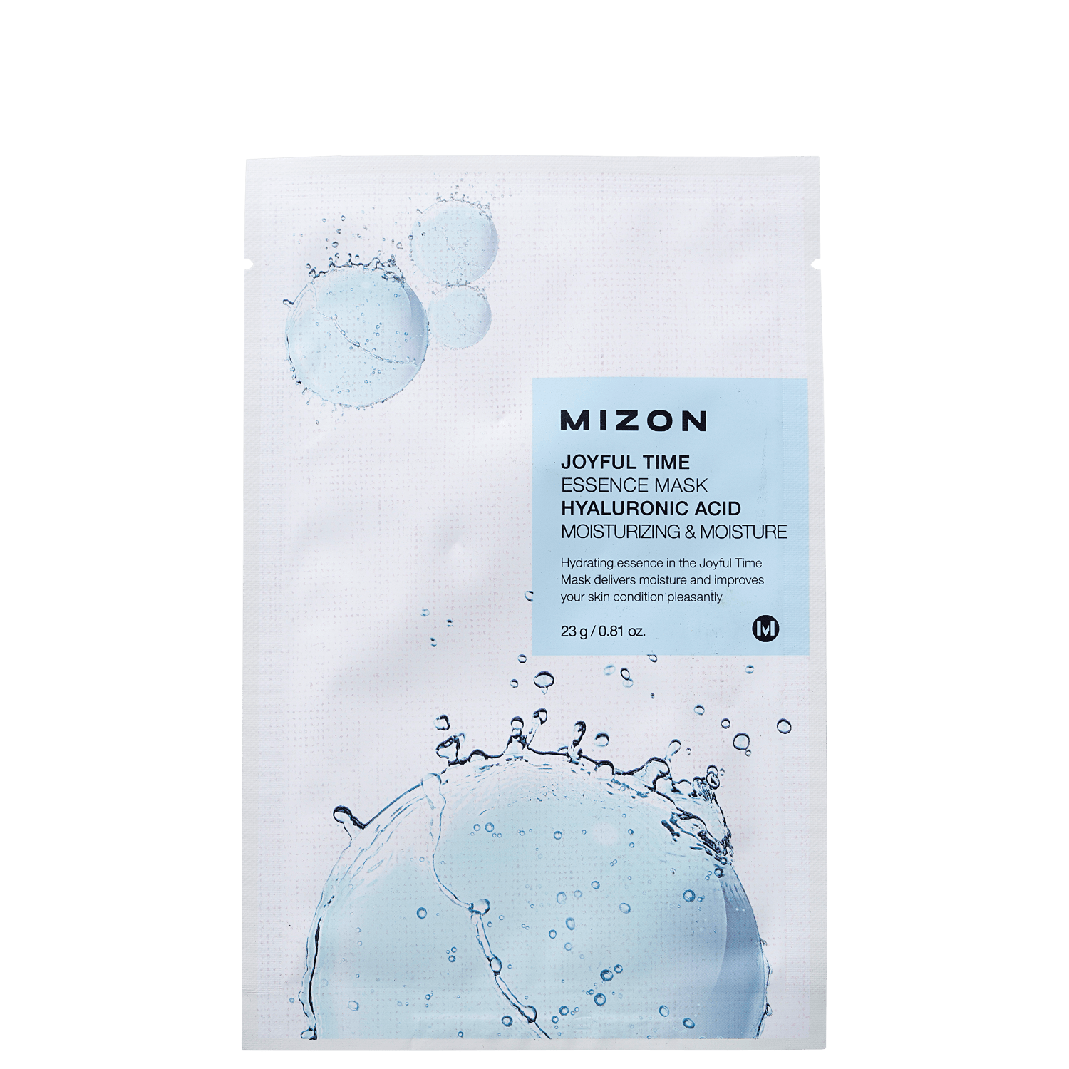 Mizon Joyful Time Essence Mask Hyaluronic Acid - Máscara Facial 23g