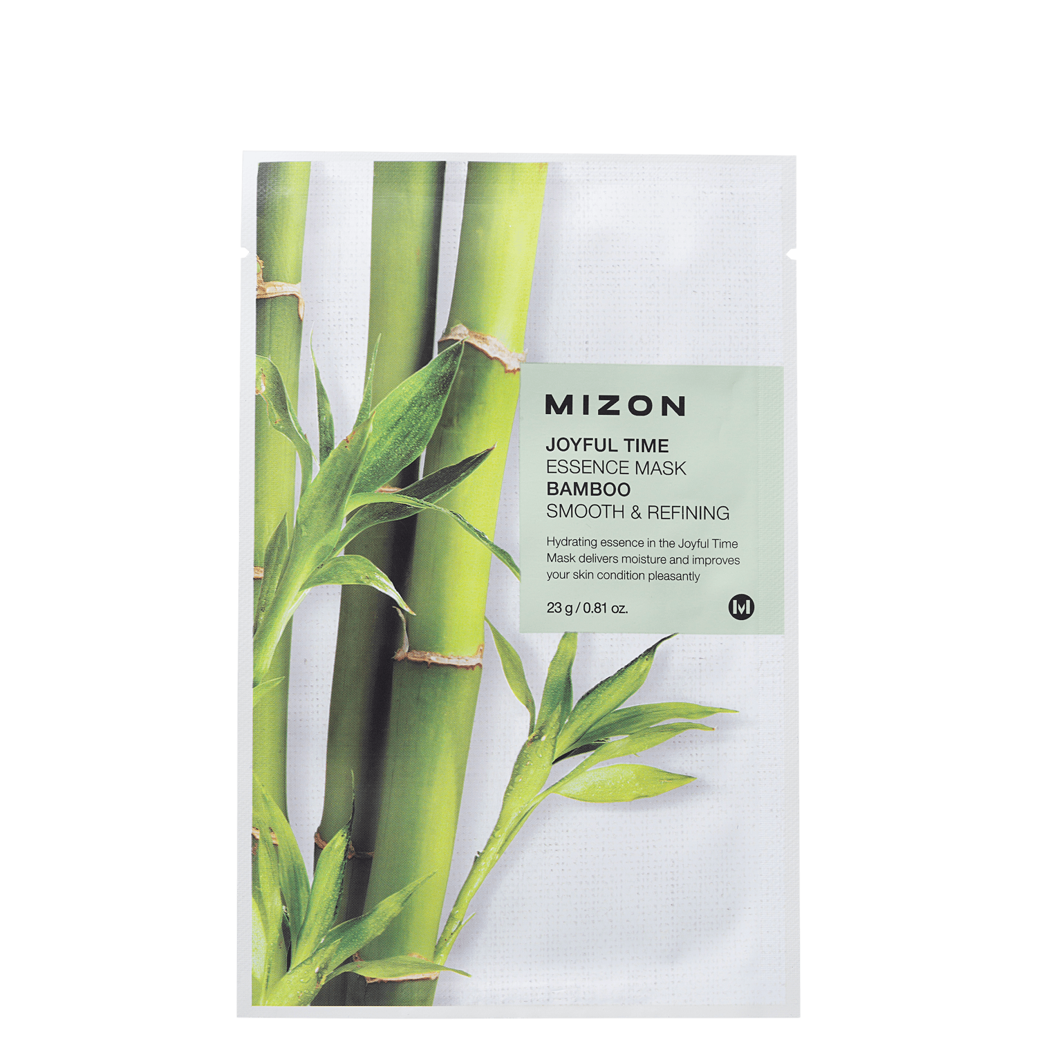 Mizon Joyful Time Essence Mask Bamboo - Máscara Facial 23g