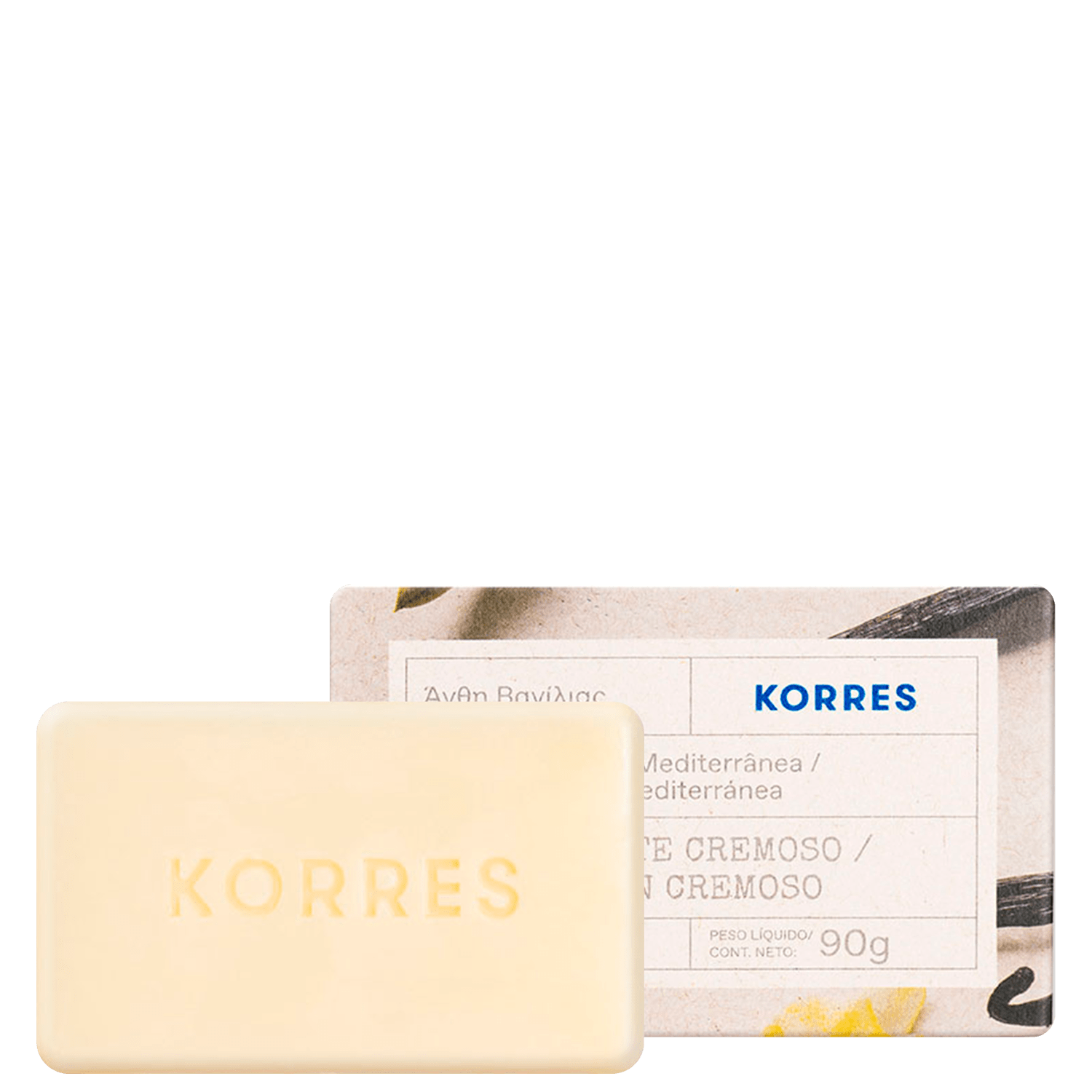 Korres Baunilha Mediterrânea - Sabonete em Barra 90g