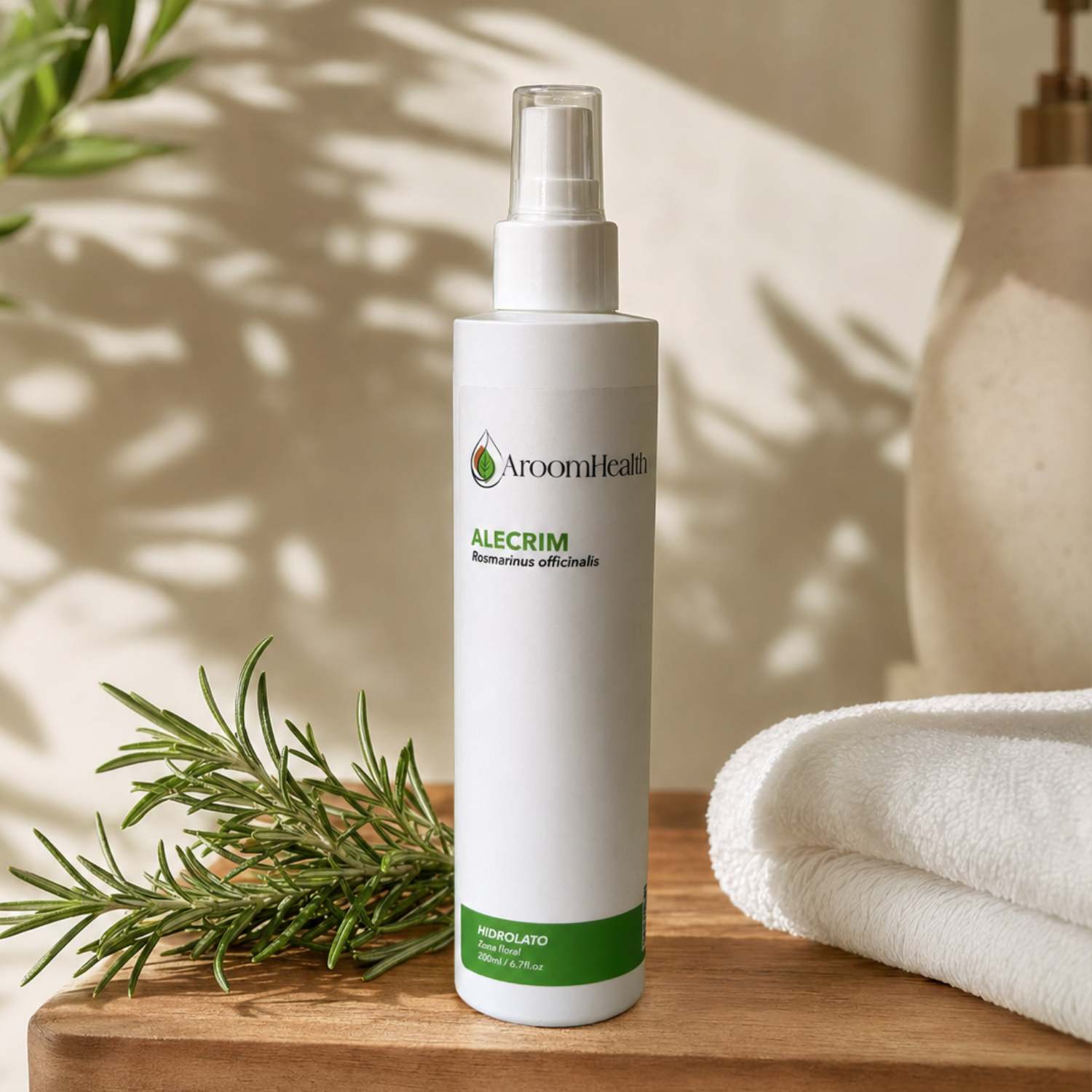 Hidrolato Floral de Alecrim Cabelo Corpo Rosto 200 ml