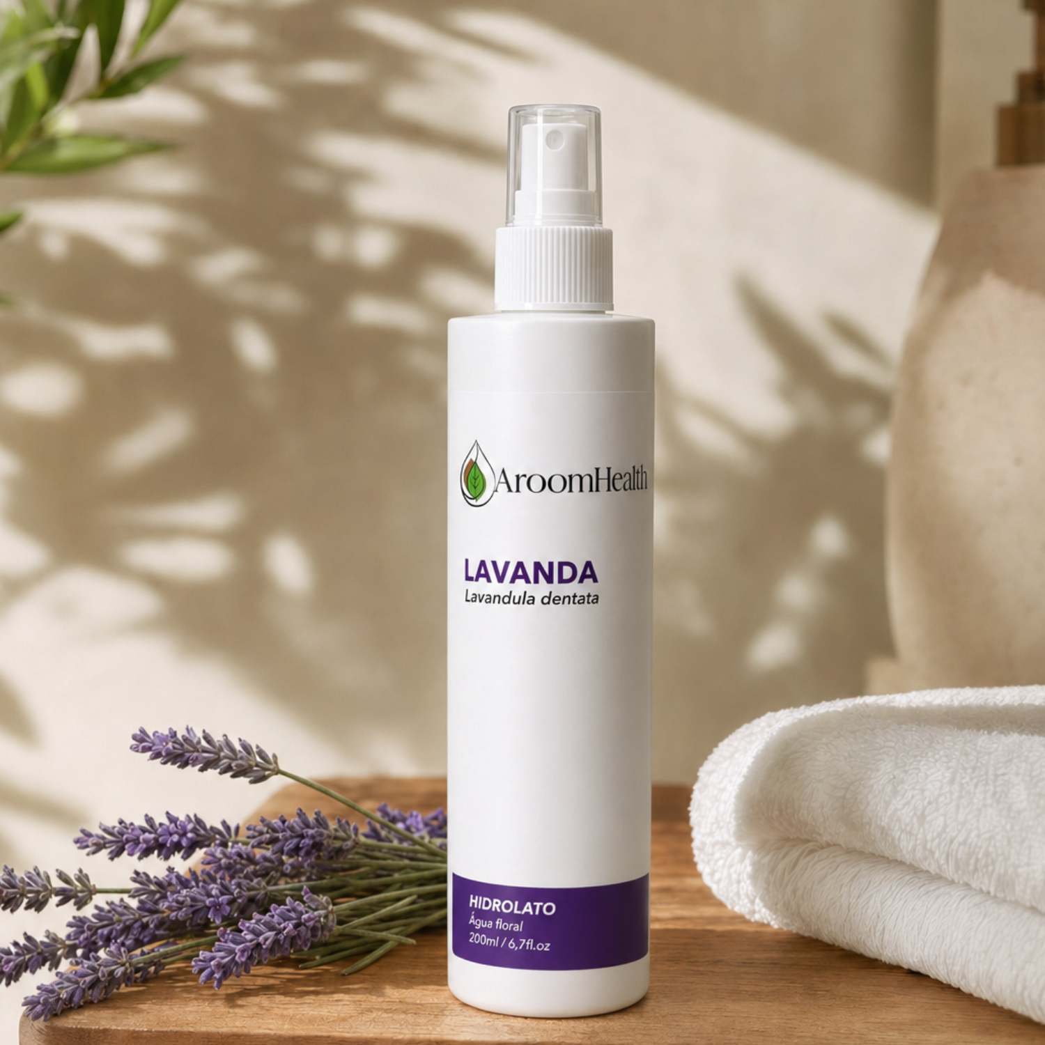 Hidrolato Floral de Lavanda Cabelo Corpo Rosto 200 ml