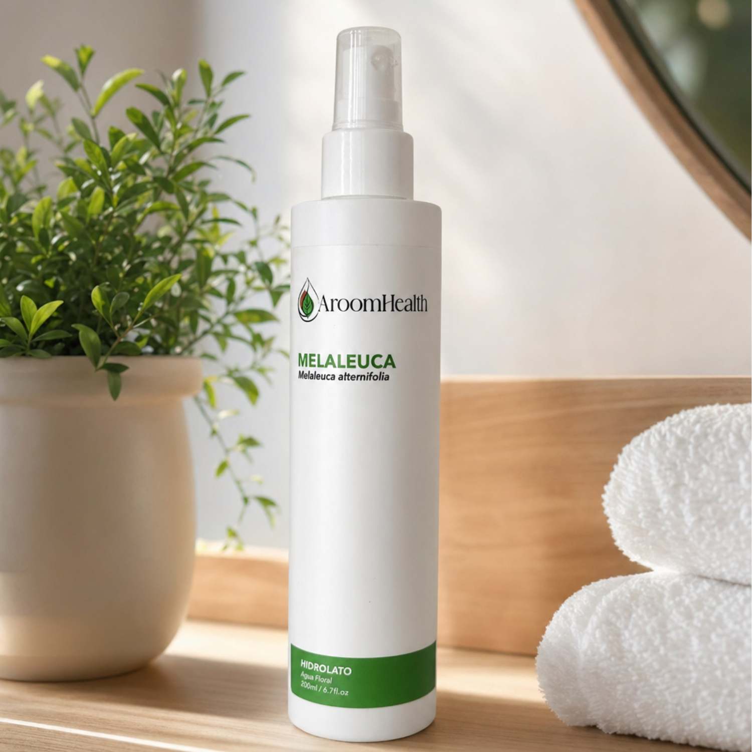 Hidrolato Floral de Melaleuca Cabelo Corpo Rosto 200 ml