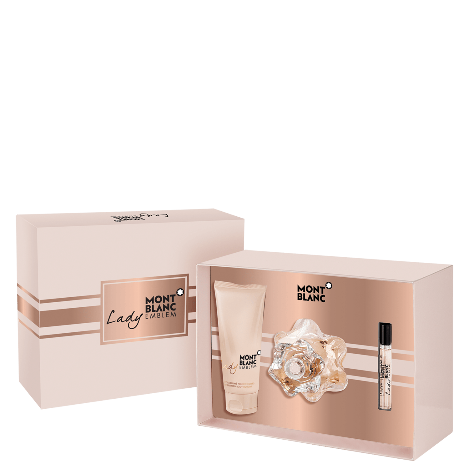 Conjunto Lady Emblem Montblanc Feminino - Eau de Parfum 75ml + Eau de Parfum 7,5ml + Loção Corporal 100ml
