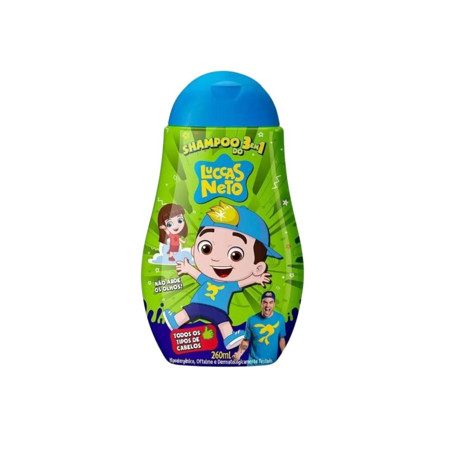 Cia da Natureza Luccas Neto Shampoo 3 em 1 260 ml