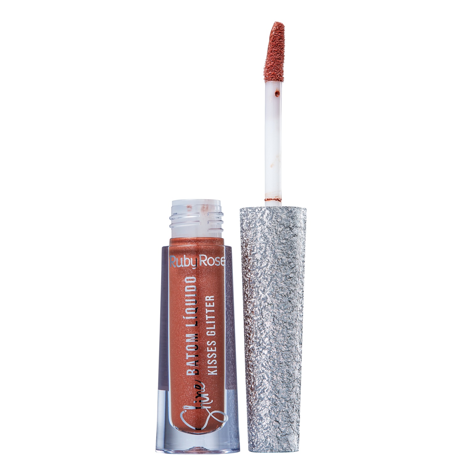 Ruby Rose Shine Kisses Glitter 356 - Batom Líquido 2,1ml