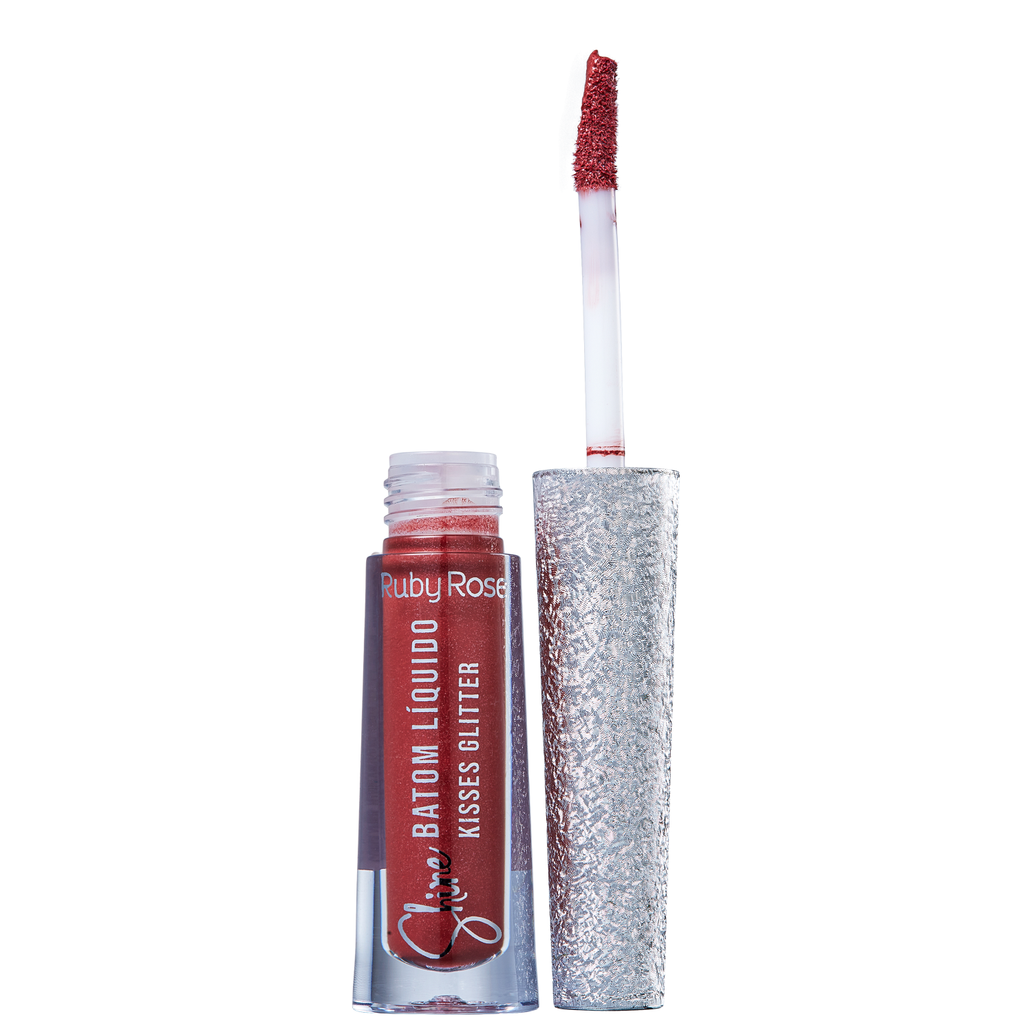 Ruby Rose Shine Kisses Glitter 366 - Batom Líquido 2,1ml