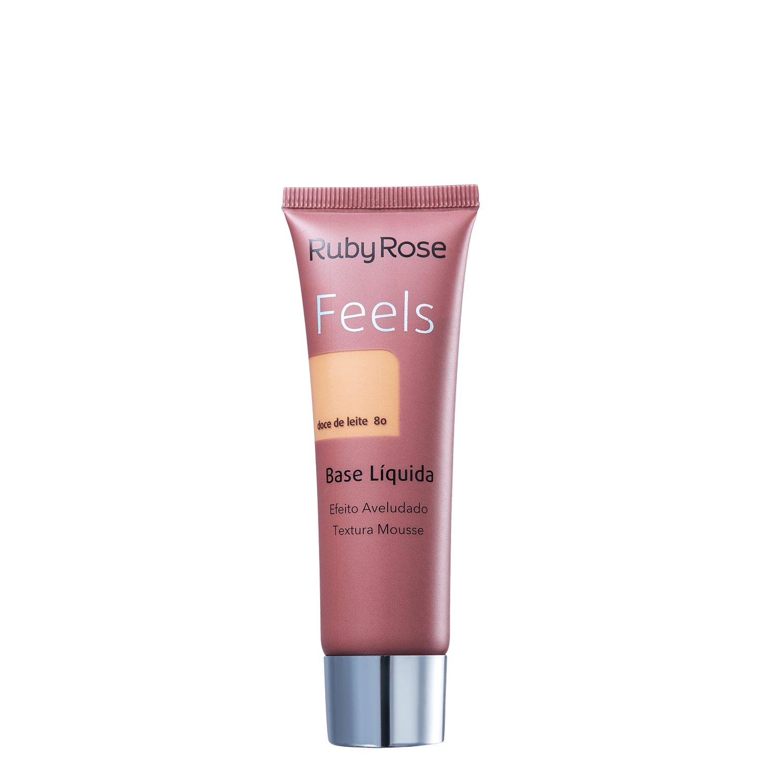 Ruby Rose Feels Doce de Leite 080 - Base Líquida 29ml