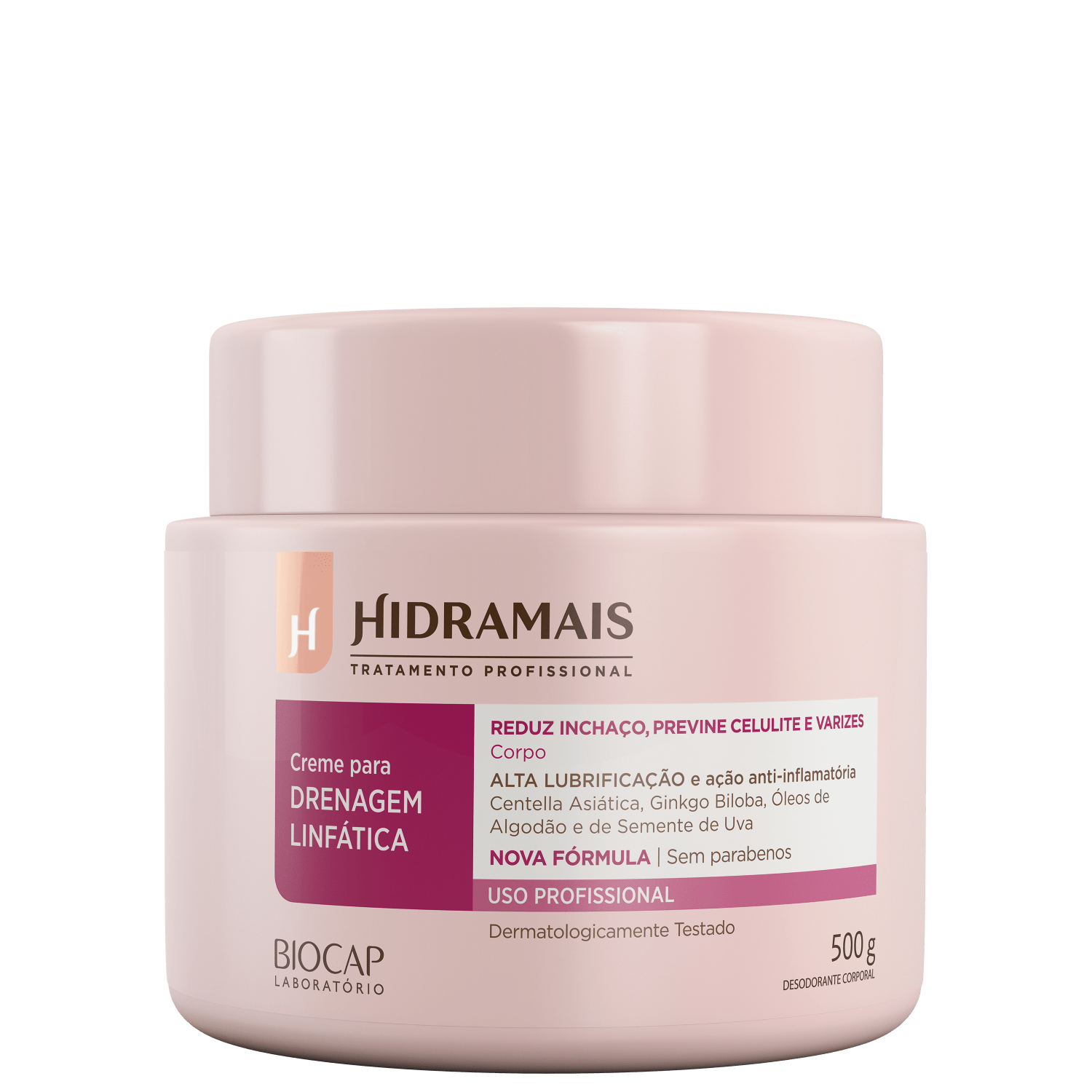 Hidramais Drenagem Linfática - Creme de Massagem 500g