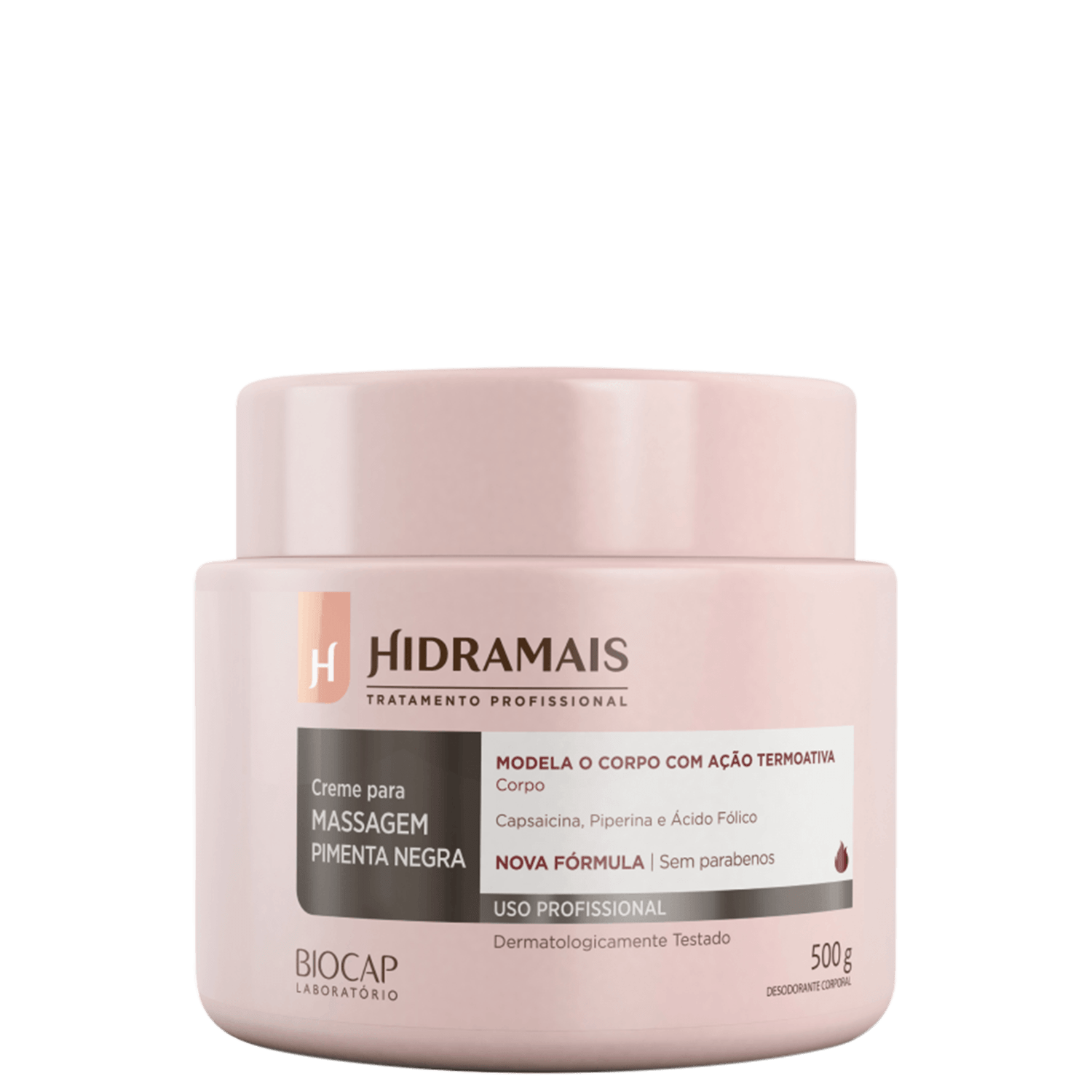 Hidramais Pimenta Negra - Creme de Massagem 500g