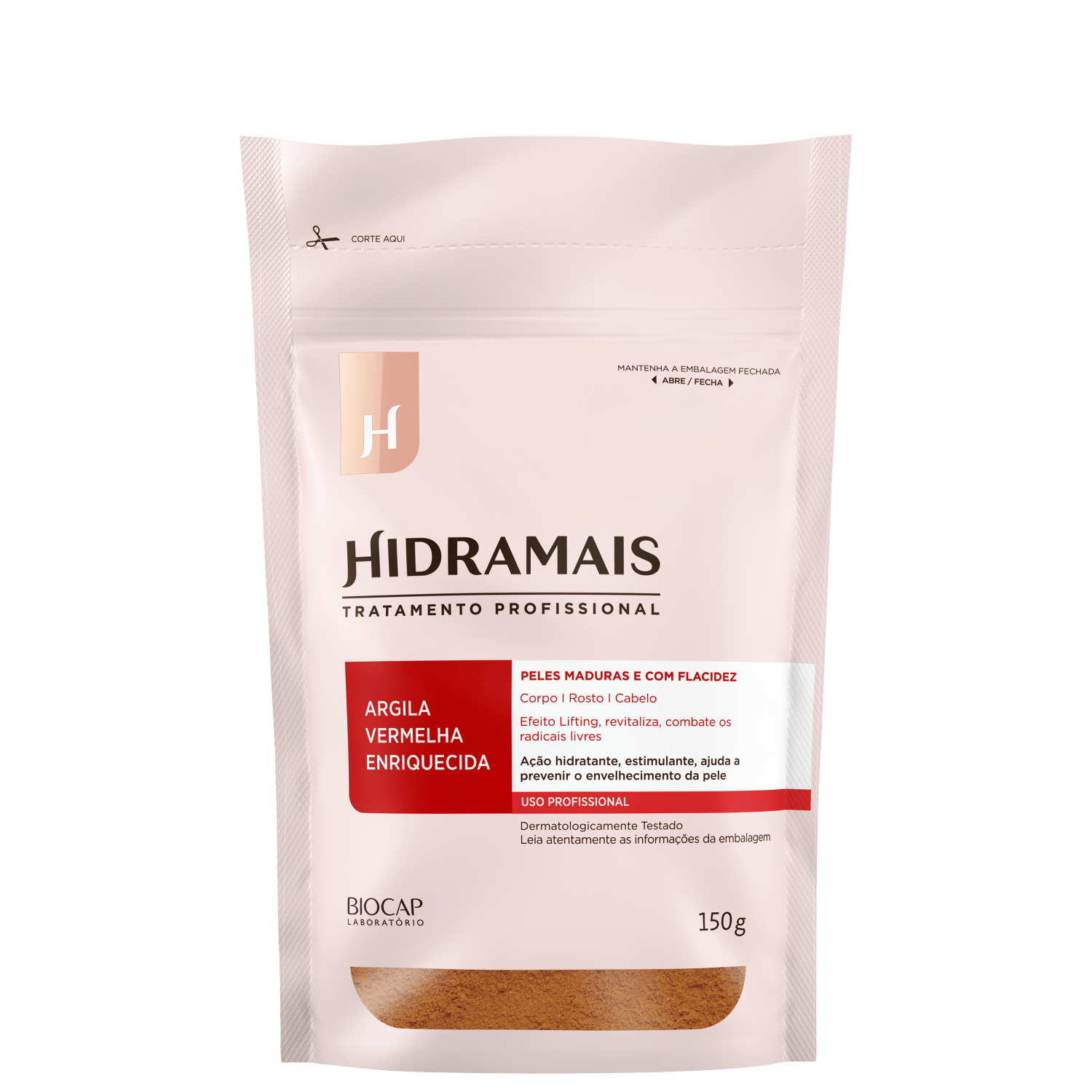 Hidramais Argila Vermelha em Pó Enriquecida - Máscara Facial 150g