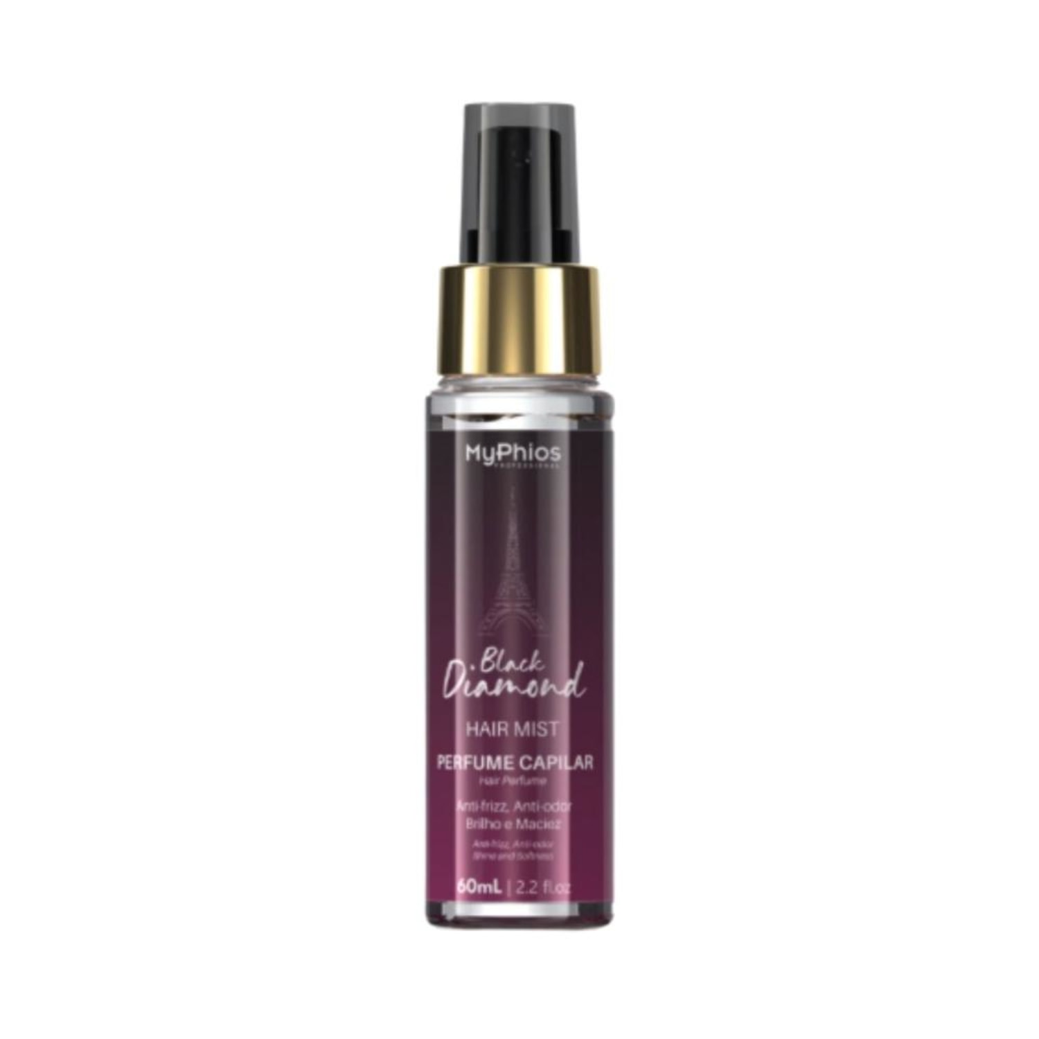 MyPhios Perfume Capilar Black Diamond Fios Perfumados 60 ml