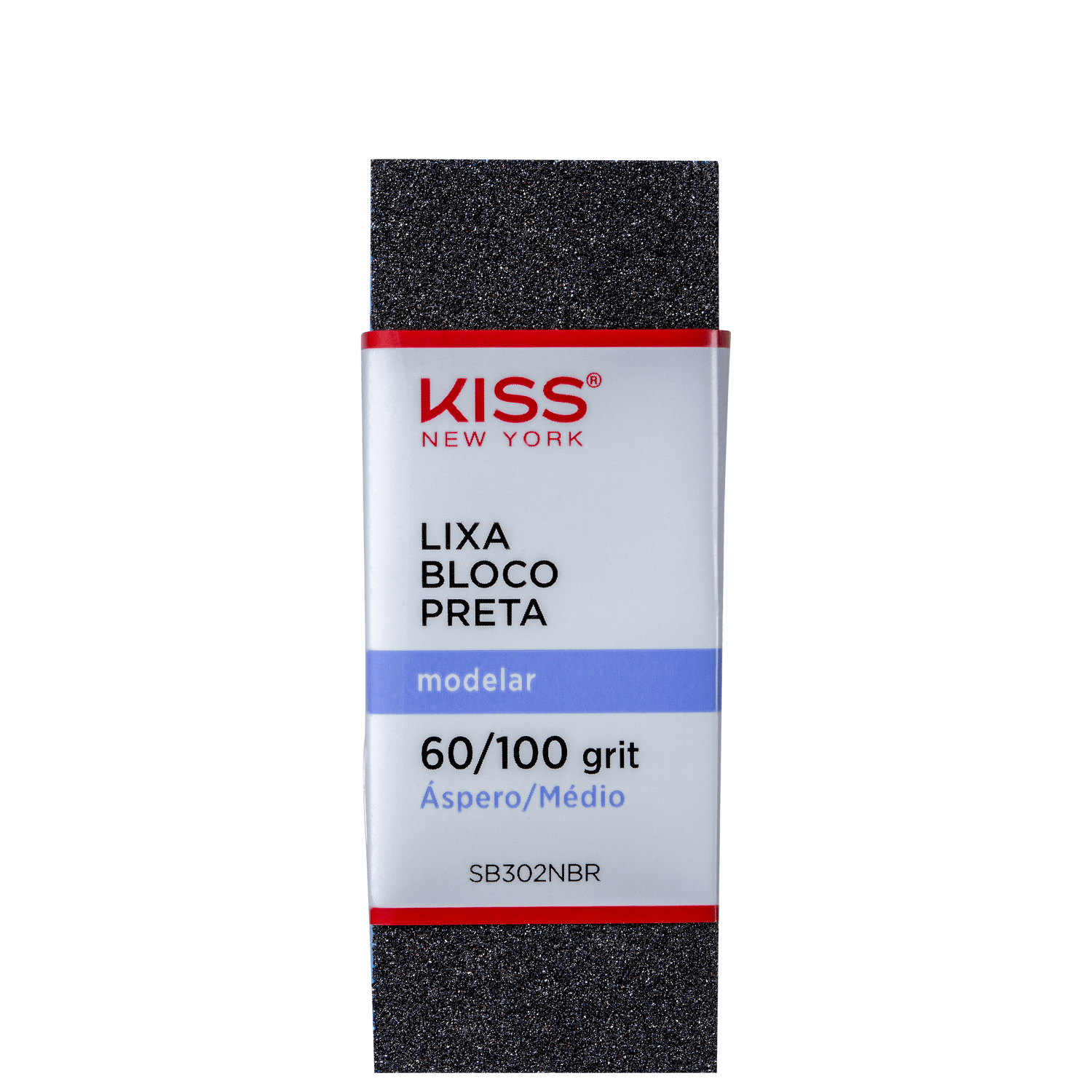 Kiss New York Bloco Preta - Lixa de Unha (1 Unidade)