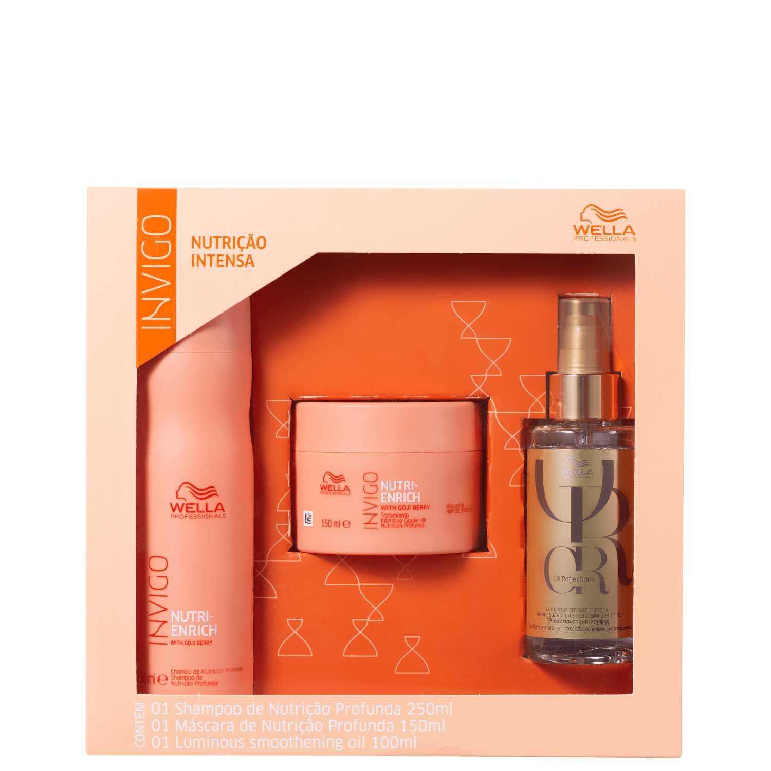 Kit Wella Professionals Invigo Nutri-Enrich & Oil Reflections (3 Produtos)