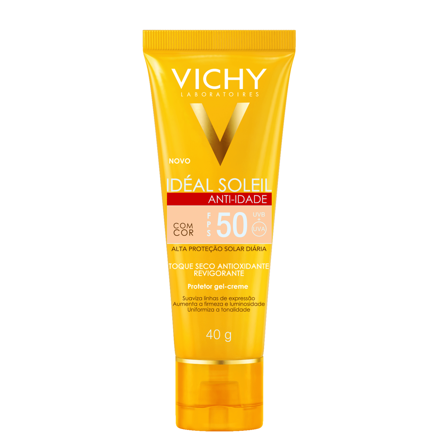 Vichy Idéal Soleil Redutor de Linhas FPS 50 - Protetor Solar com Cor 40g