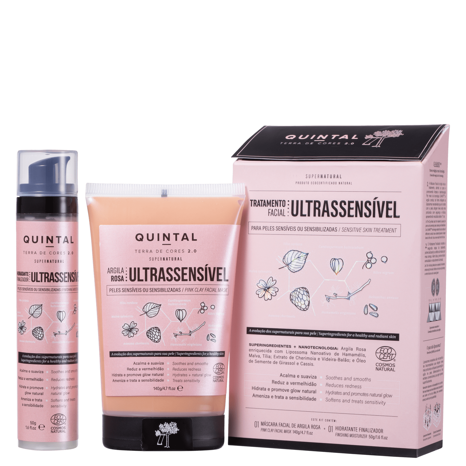 Kit Quintal Tratamento Facial Ultrassensível (2 Produtos)