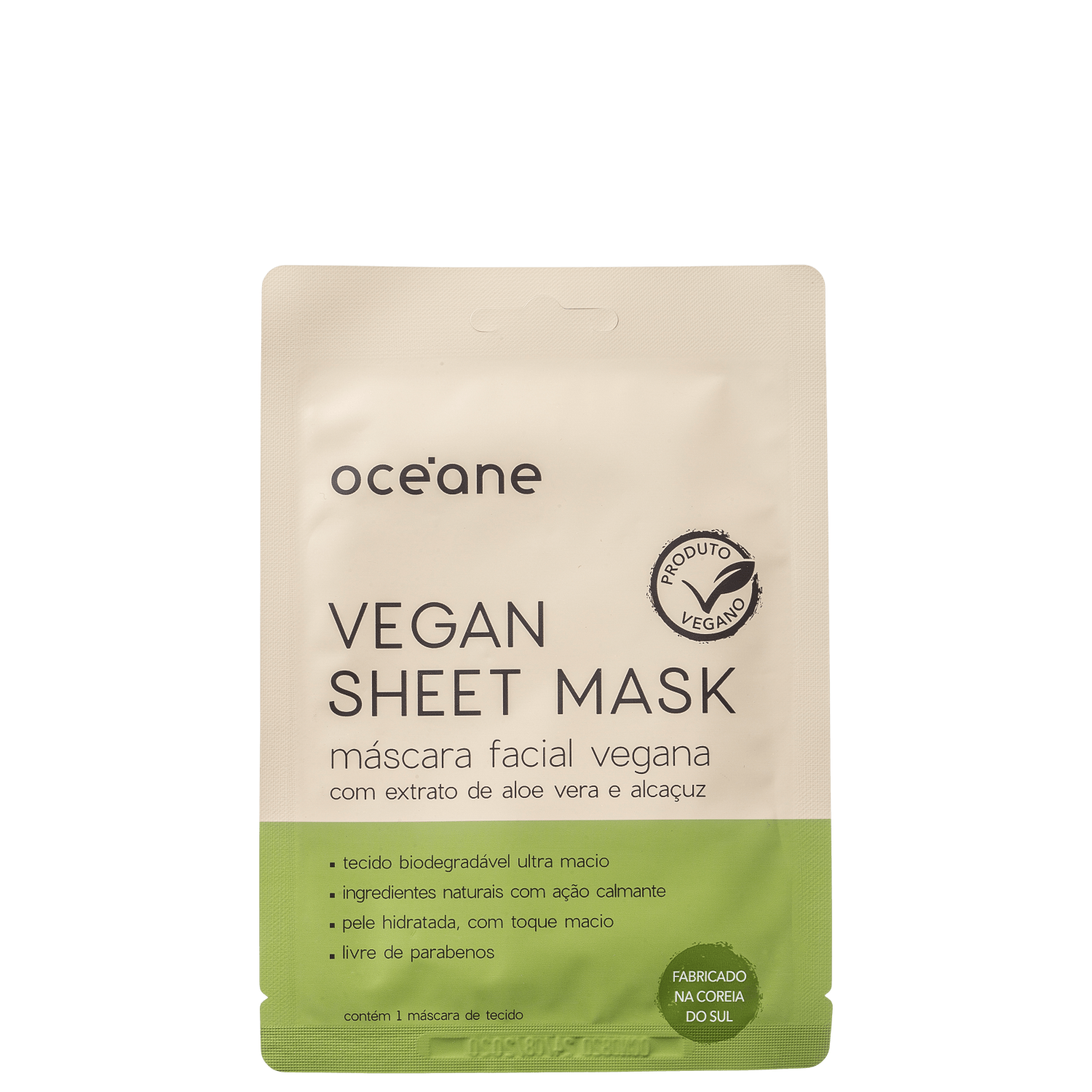 Océane Vegan Sheet - Máscara Facial (1 Unidade)