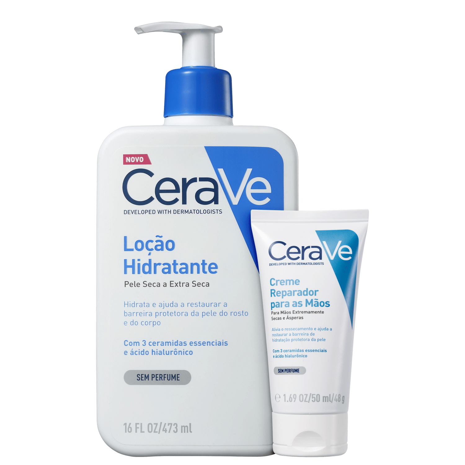Kit CeraVe Corpo & Mãos (2 Produtos)