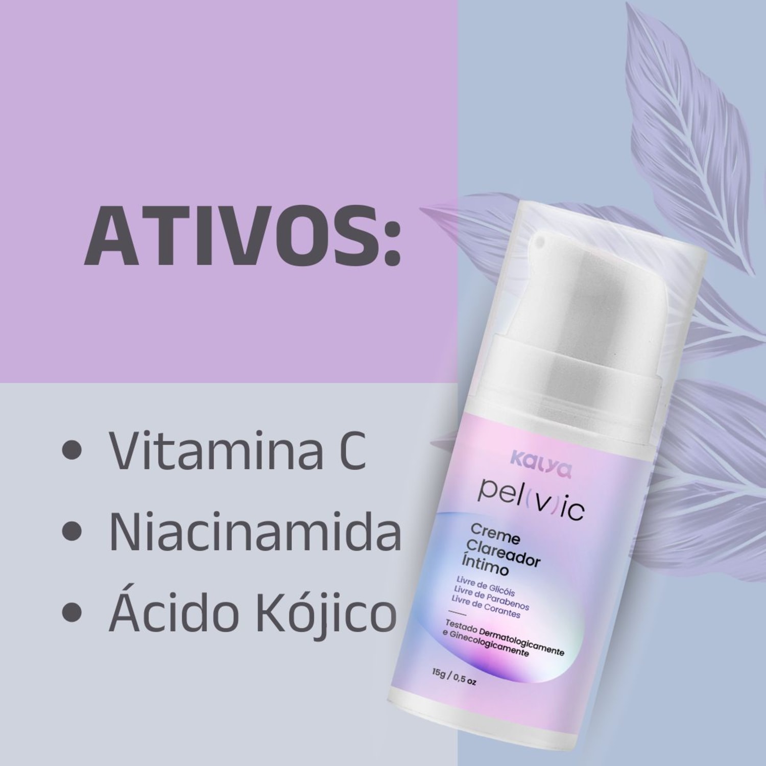 Kit Completo Pélvic Clareador Deso Pós depilação Pele Lisa