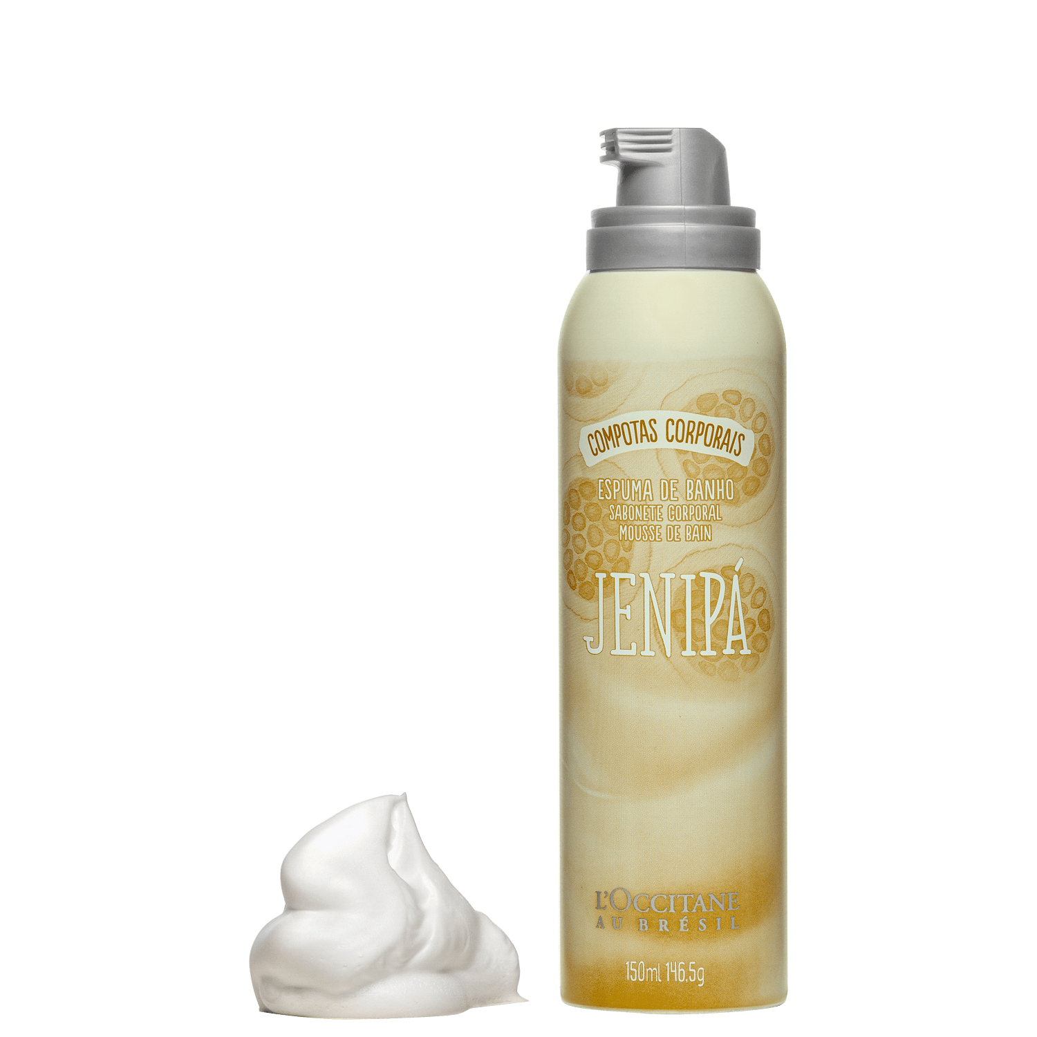 L'Occitane au Brésil Compotas Corporais Jenipá - Espuma de Banho 150ml