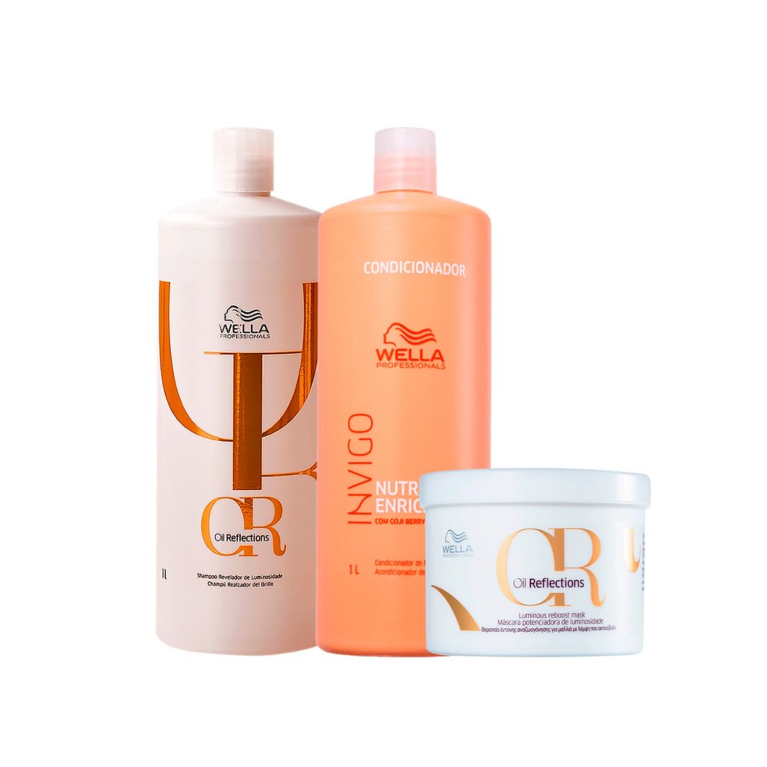 Kit Wella Professionals Oil Reflections Invigo Nutri Enrich Salão (3 Produtos)