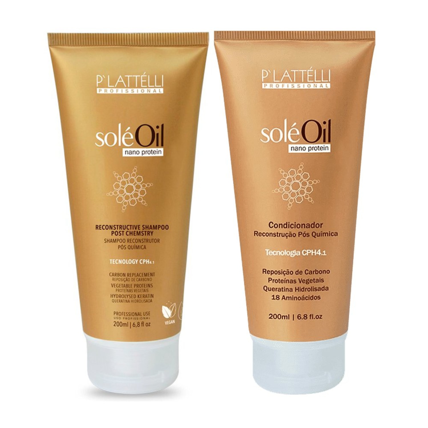 Kit P'lattélli SoléOil Shampoo + Condicionador