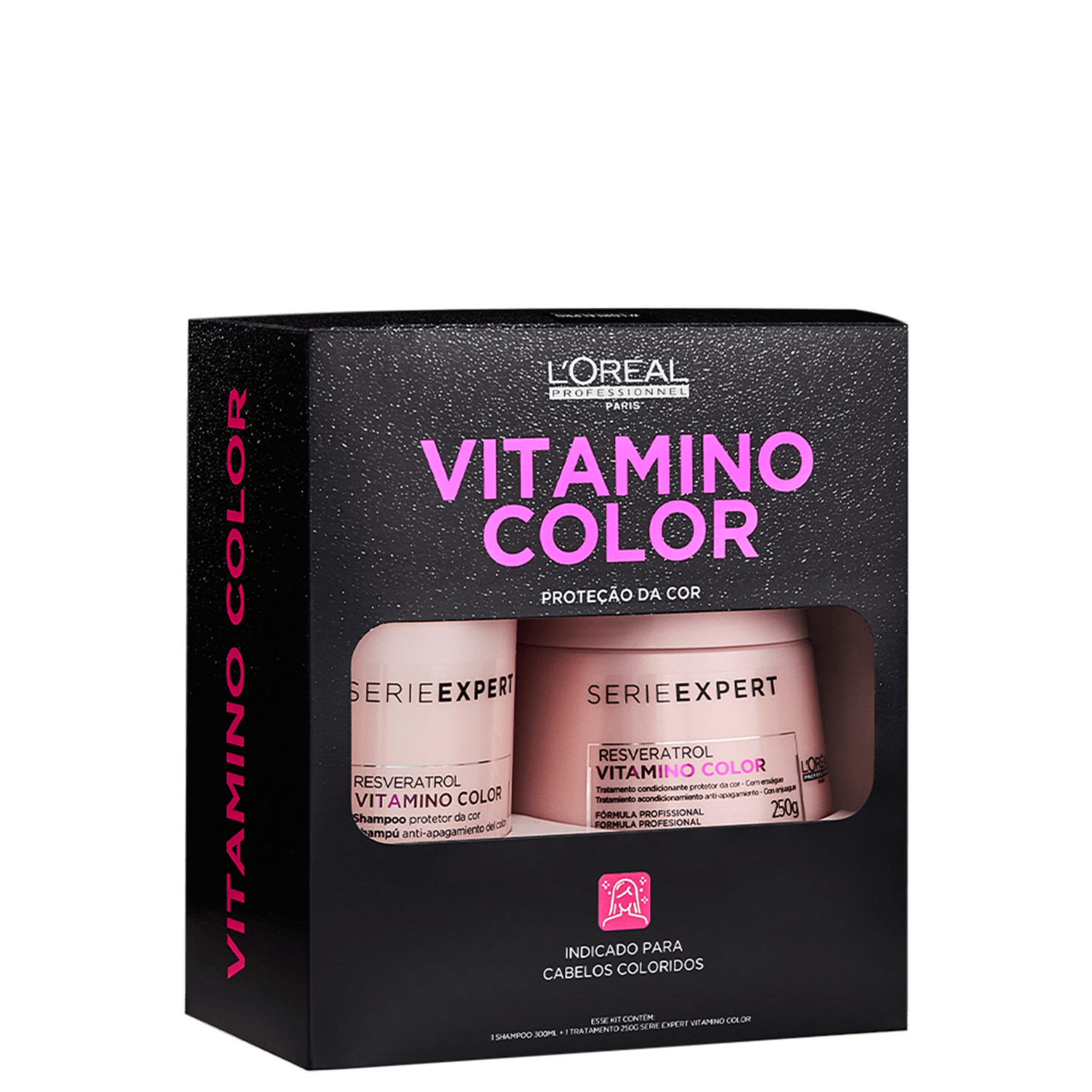 Kit L’Oréal Professionnel Vitamino Color Resveratrol Box (2 Produtos)