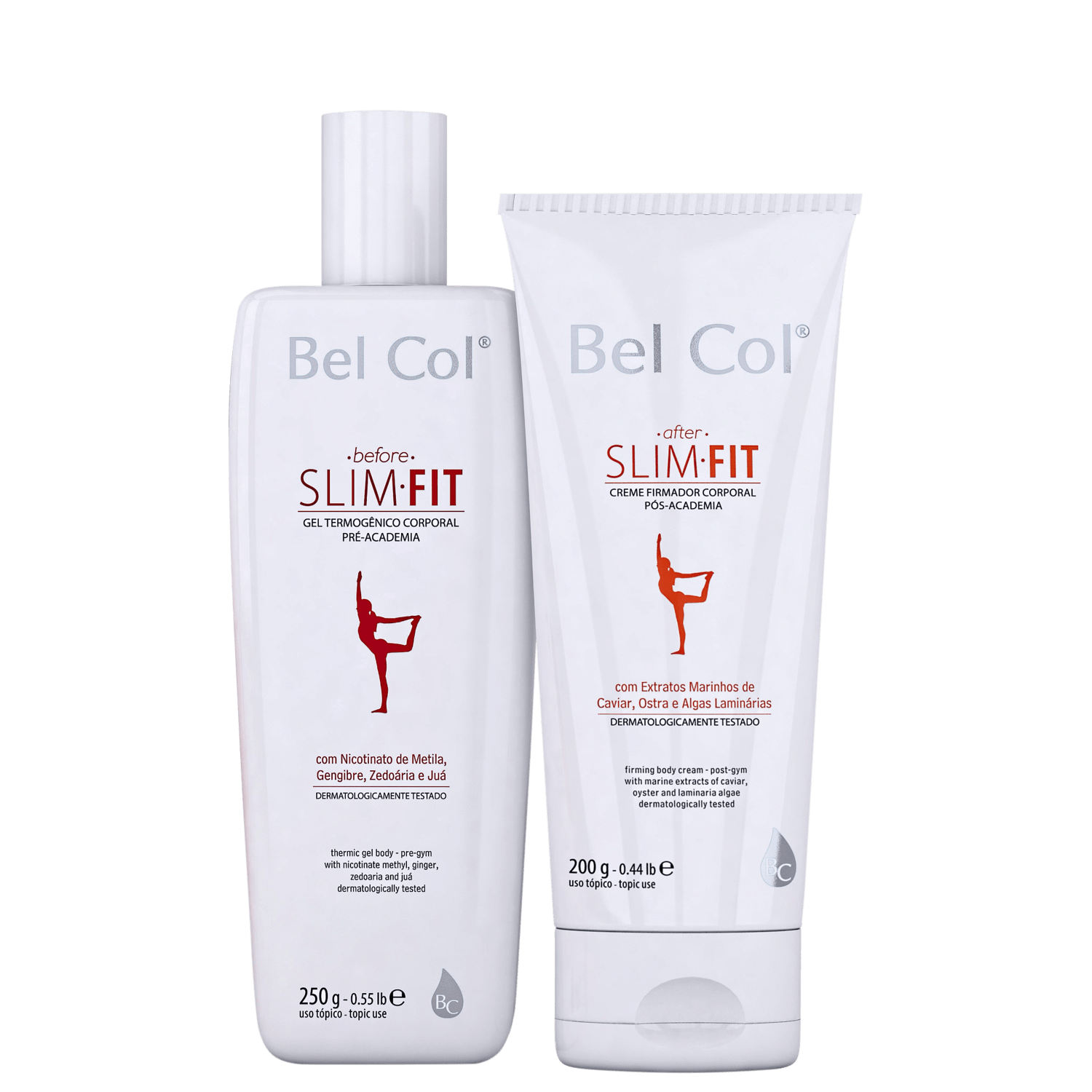 Kit Bel Col Slim Fit Pré e Pós-Academia (2 Produtos)