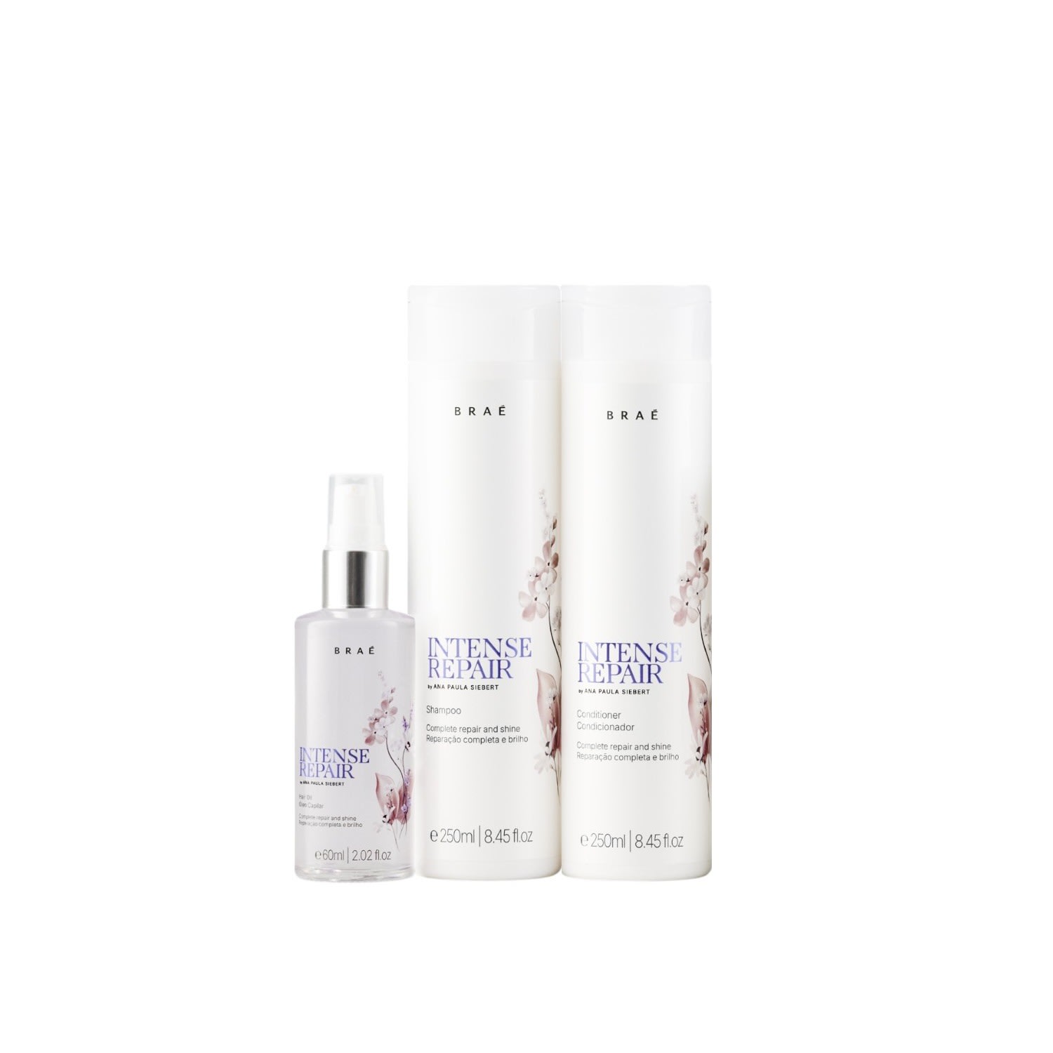 Kit Braé Intense Repair by Ana Paula Siebert Trio Shine (3 Produtos)