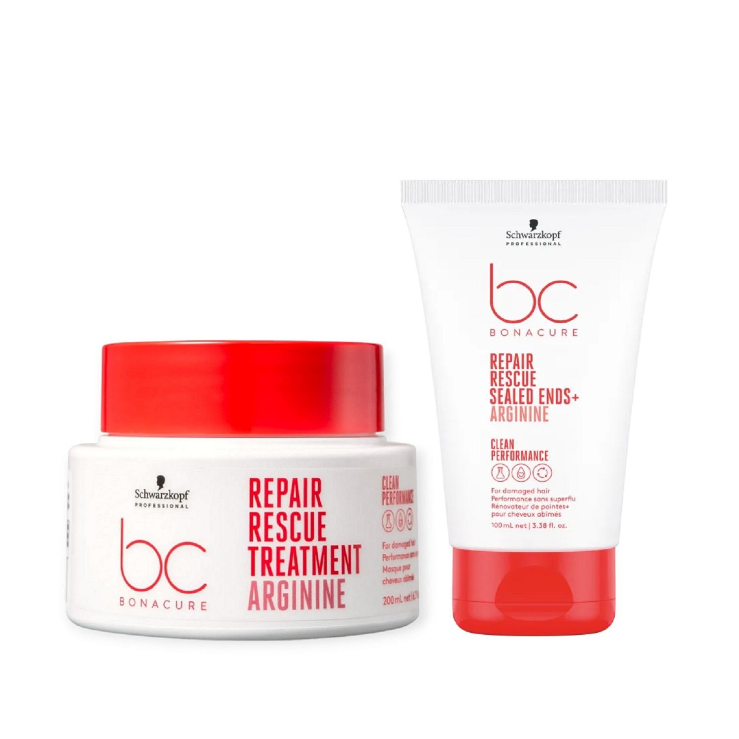 Kit Schwarzkopf Bc Repair Rescue - Máscara 200ml + Sealed Ends 100ml