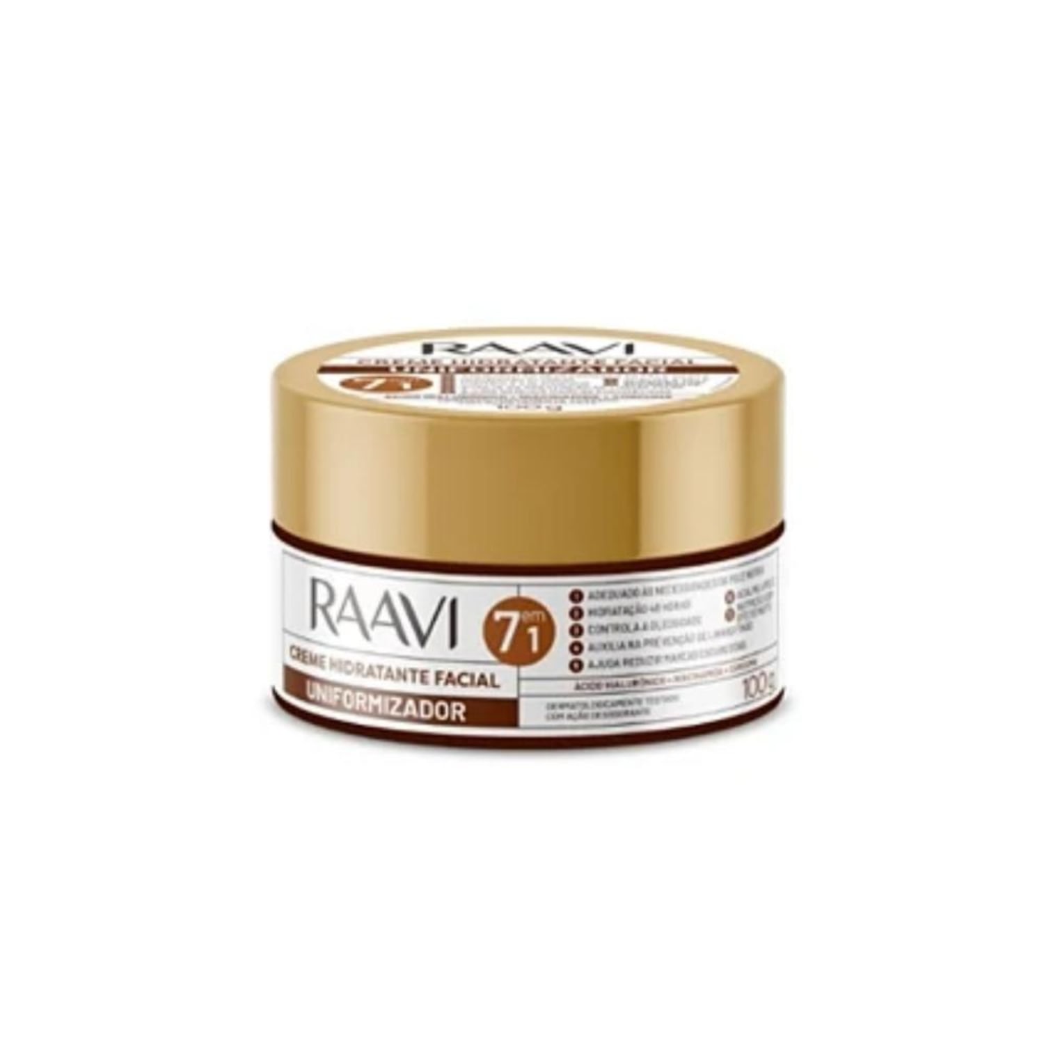 Creme Facial Raavi Uniformizador Uniformização da Pele 100g