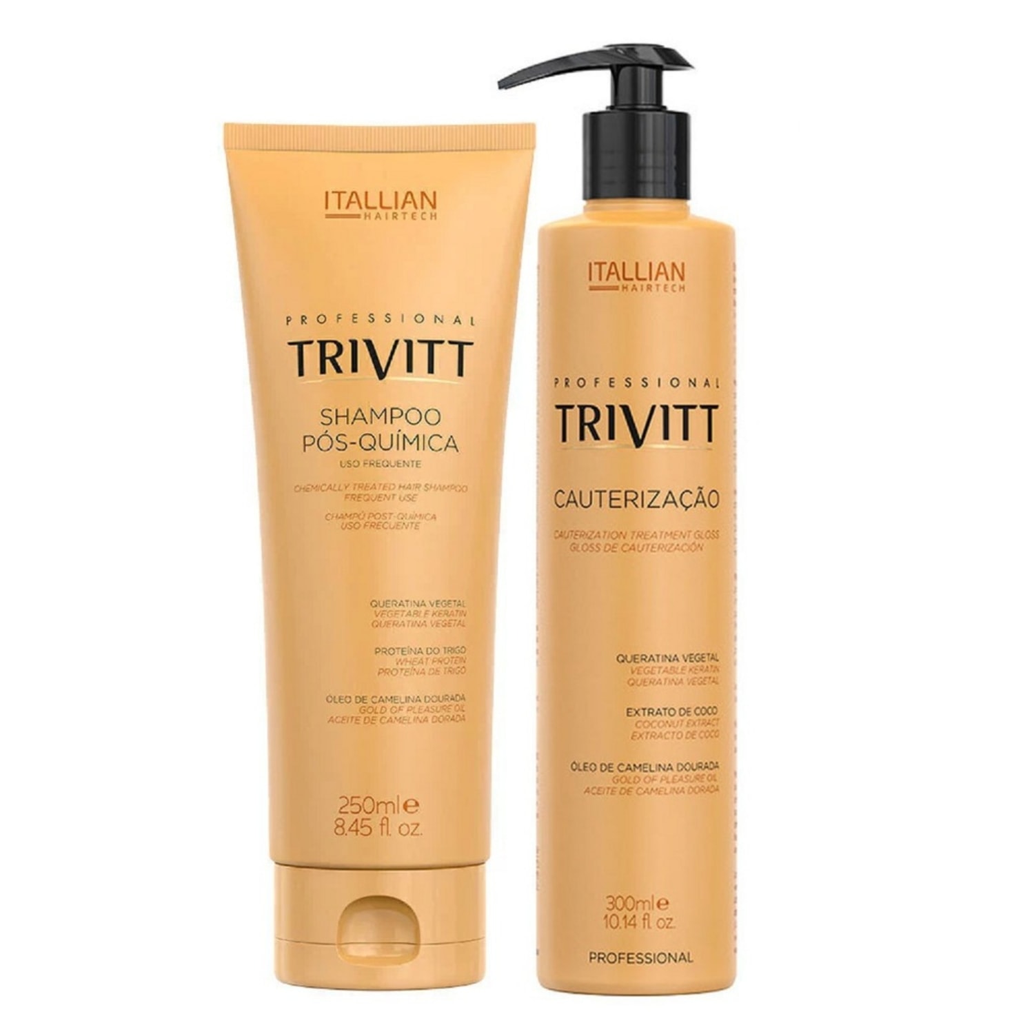 Trivitt Shampoo Pós-Química + Cauterização Capilar 300ml | Tratamento Profissional