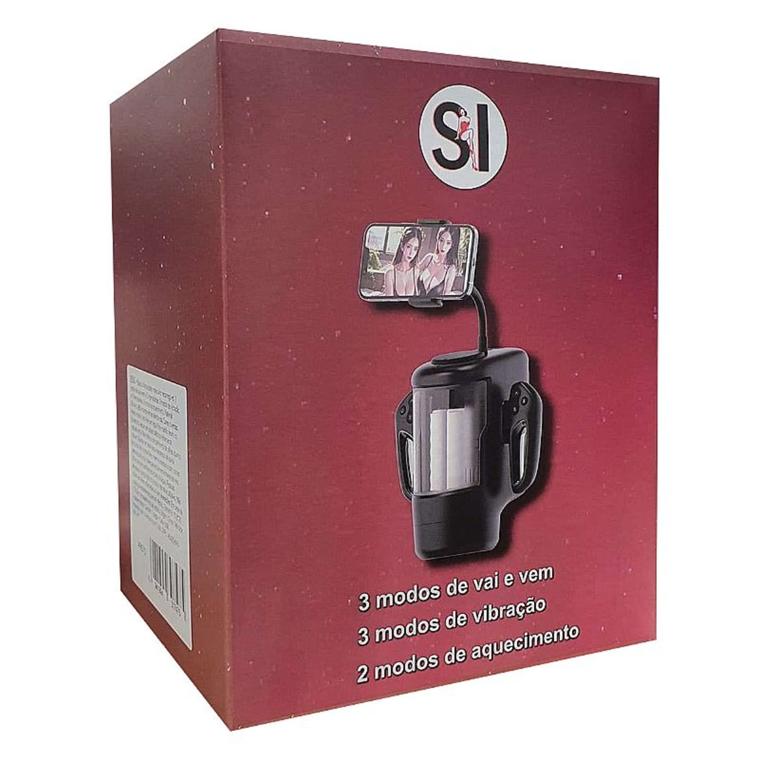 Masturbador Masculino Lanterna com Suporte para Celular e Modo Extra Turbo Game Sex