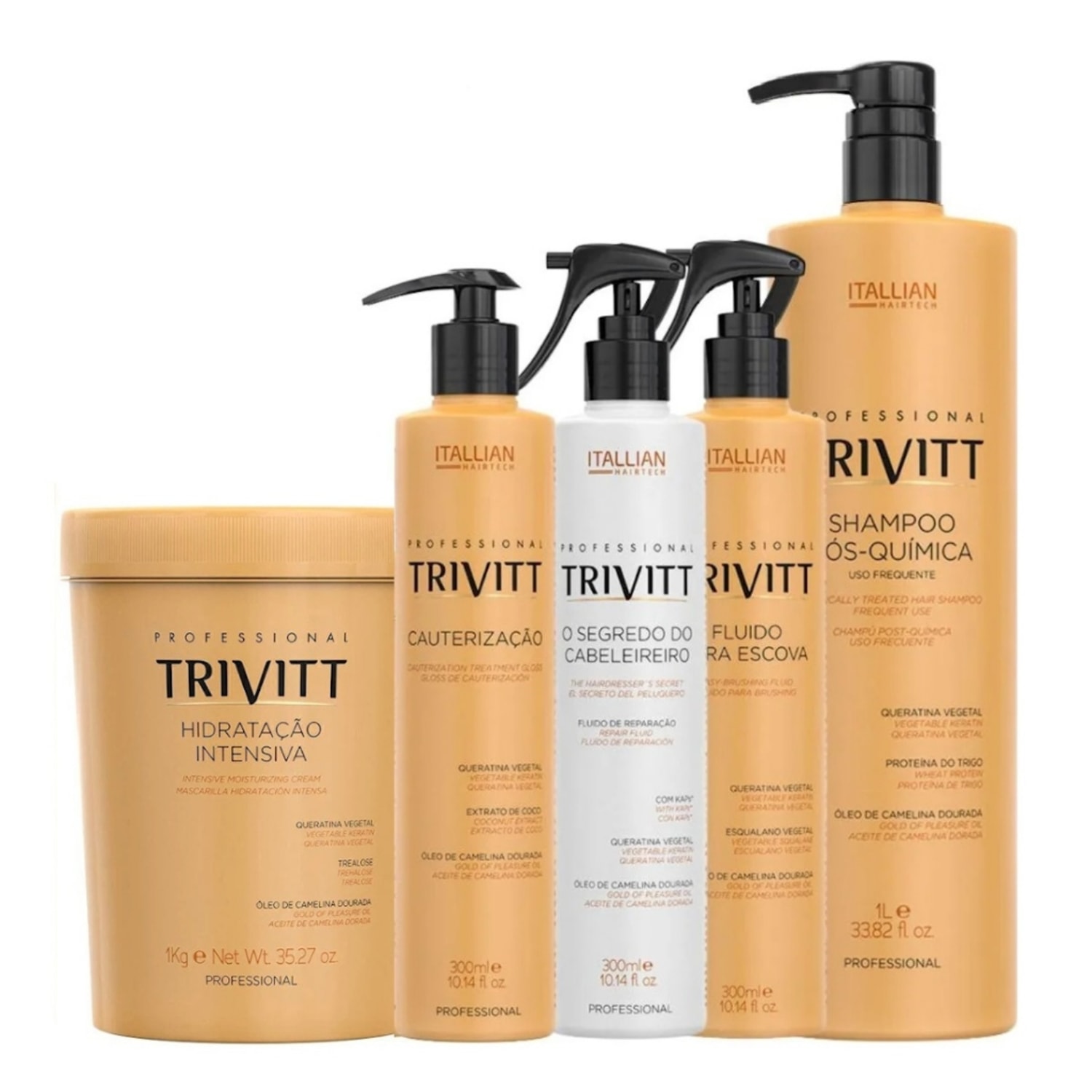 Kit Trivitt Hidratação Profissional Pós-química (5 Itens)