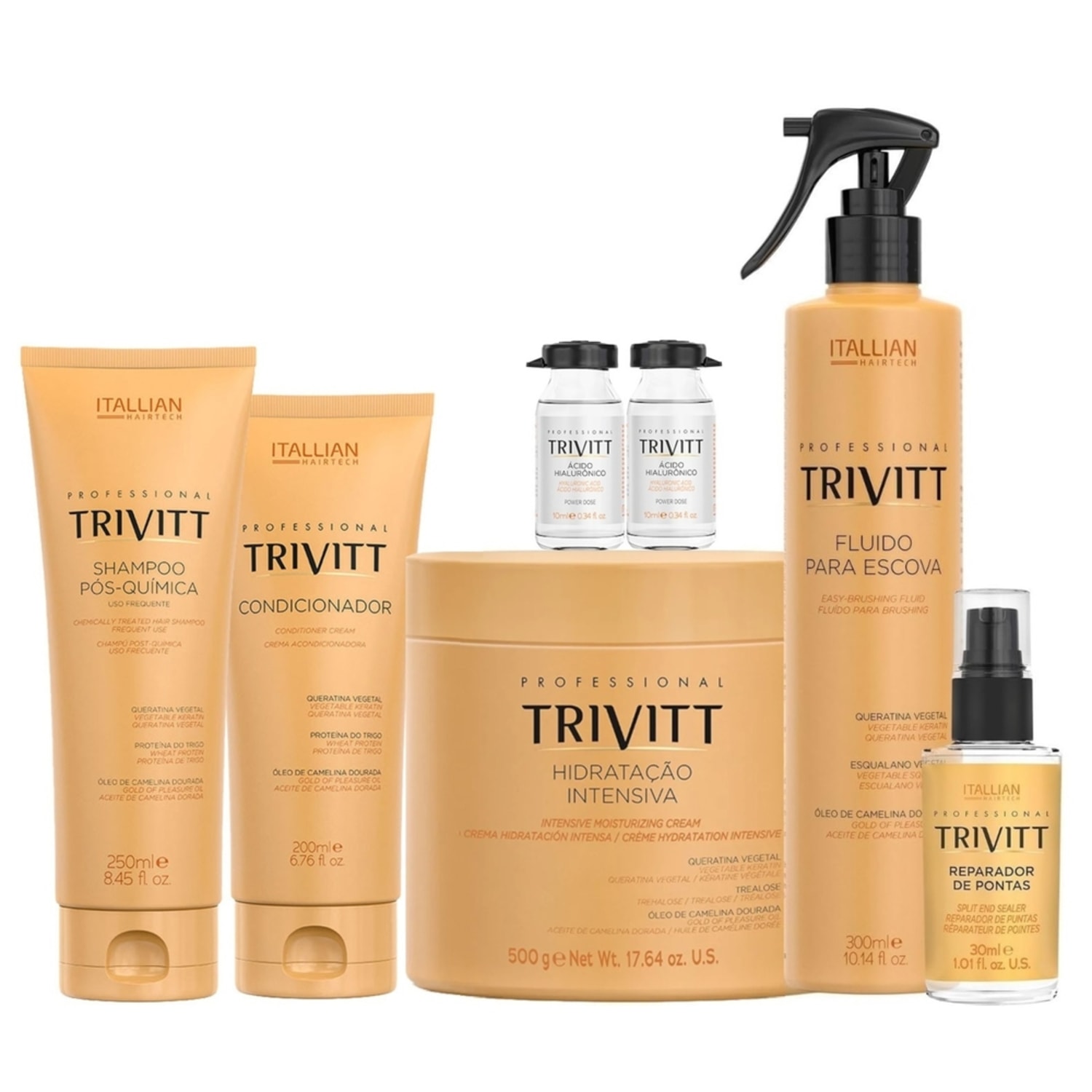 Kit Trivitt Hidratação Capilar Super Power Pós Química (7 itens)