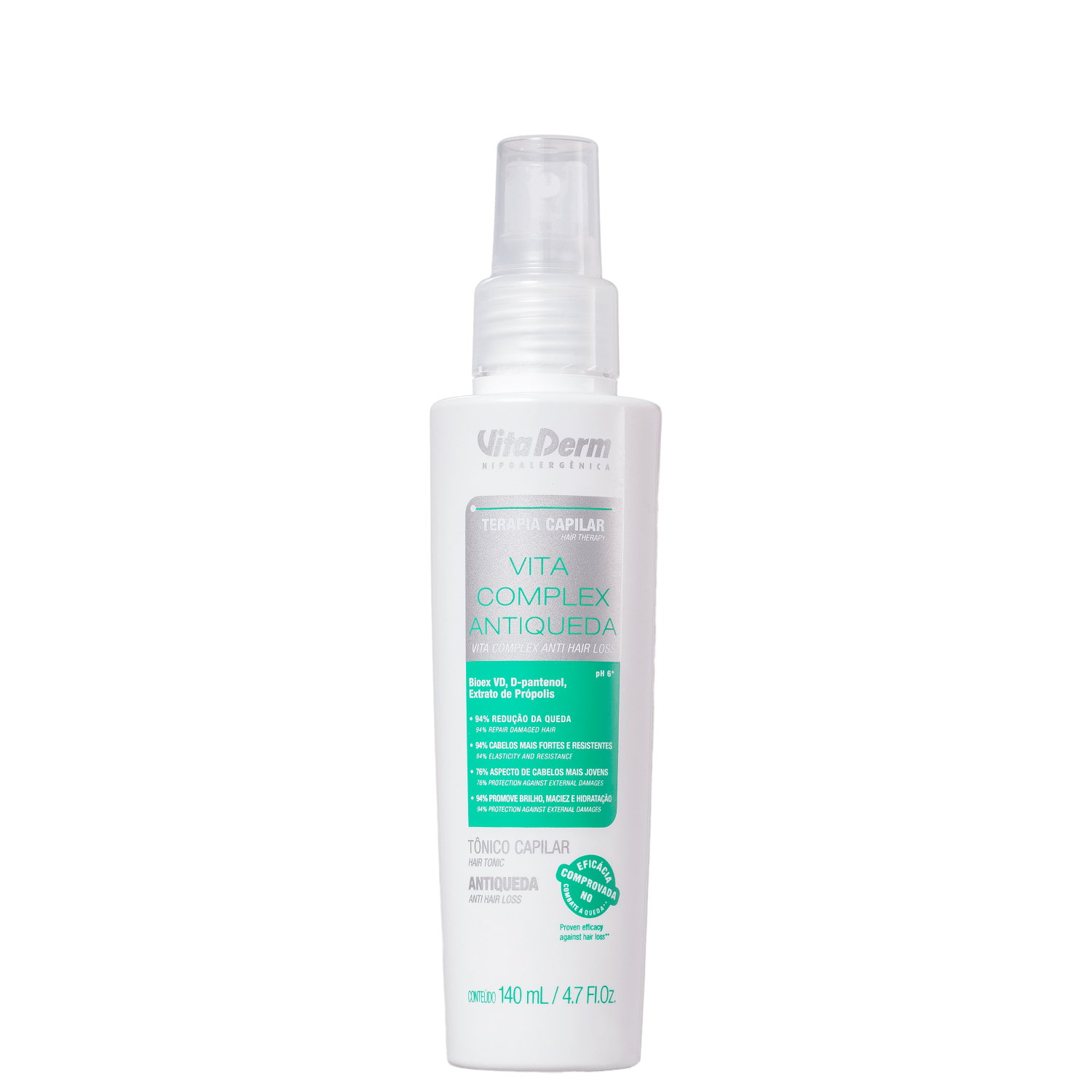 Vita Derm Complex Antiqueda - Tônico Capilar 140ml