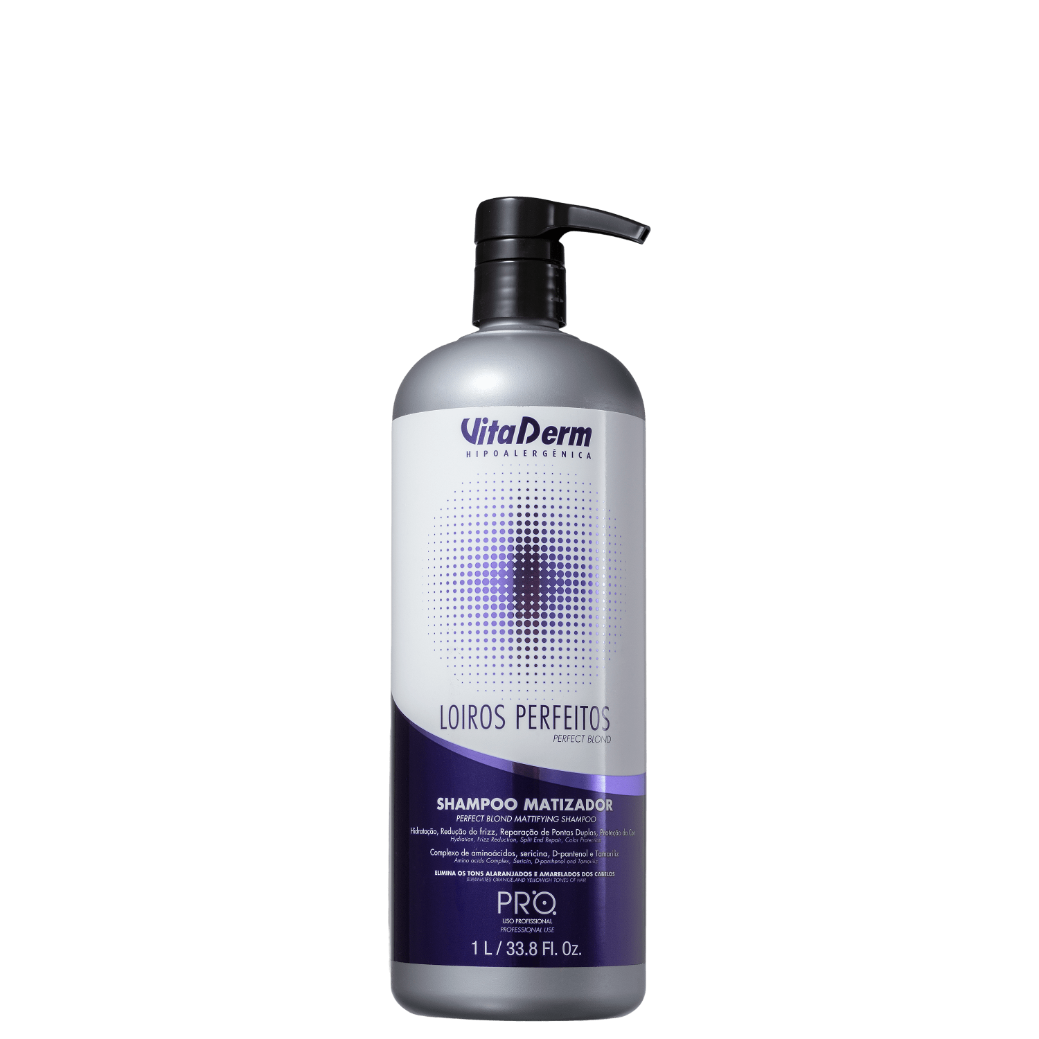 Vita Derm Loiros Perfeitos - Shampoo Matizador 1L