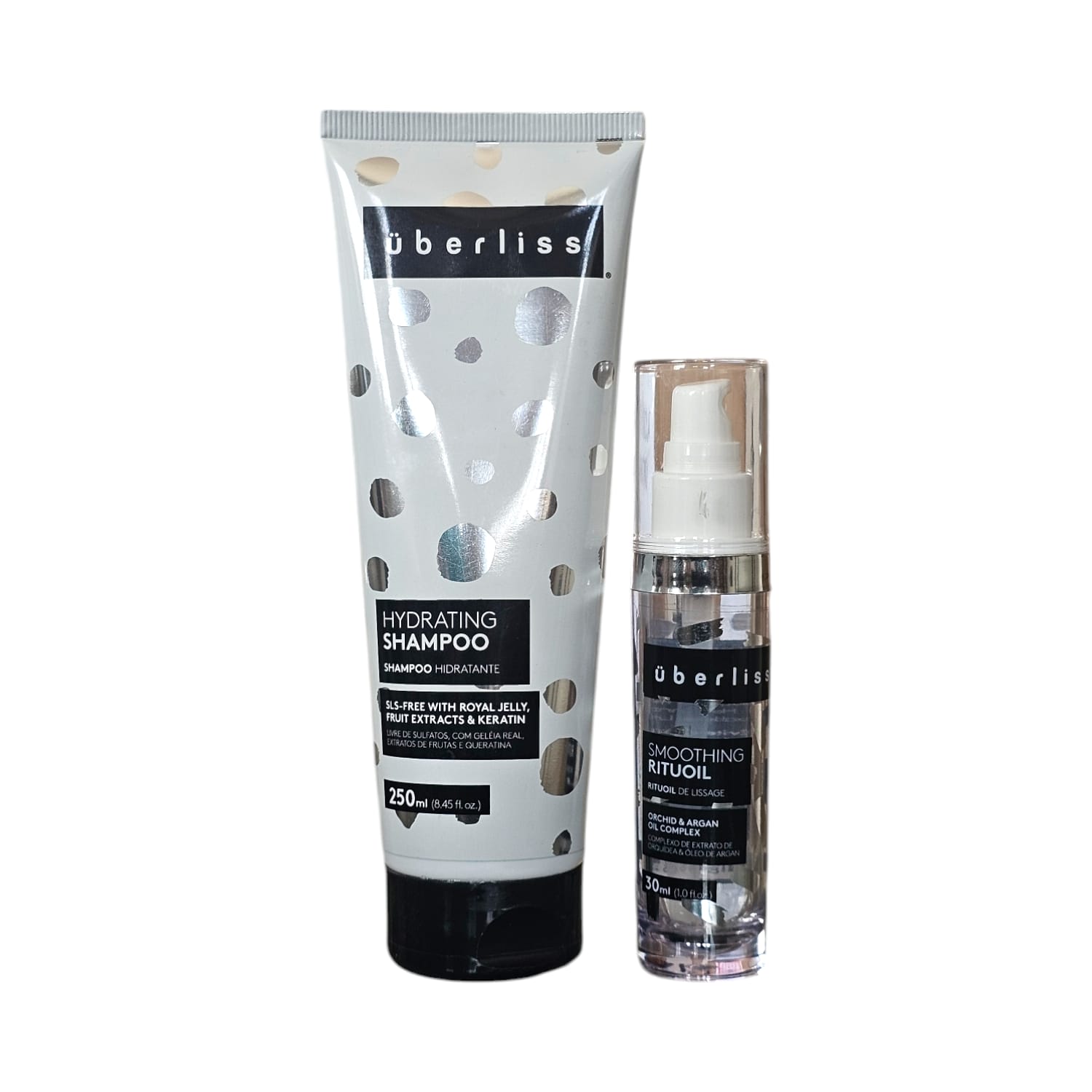 Kit Avlon Uberliss Hydrating - Shampoo 250ml + Smoothing Rituoil 30ml