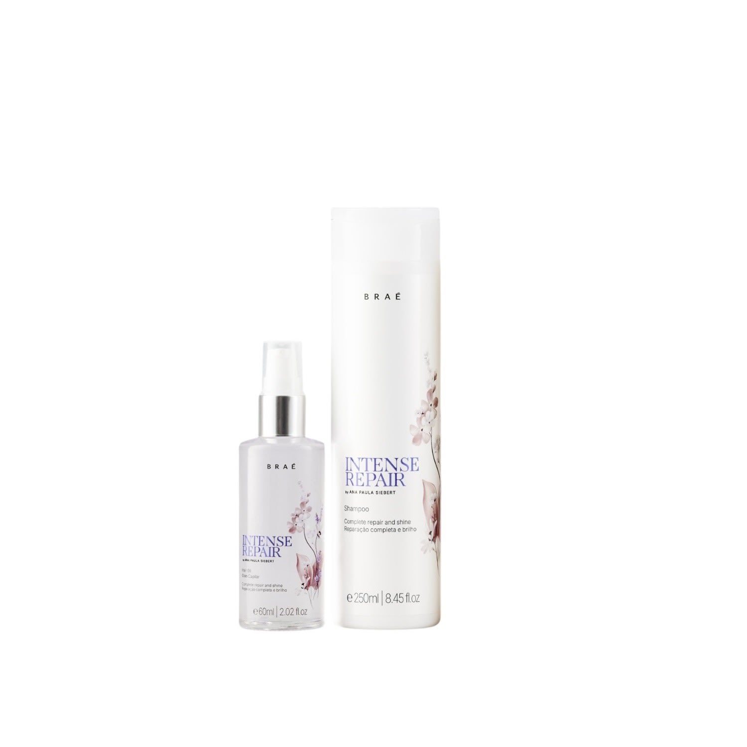 Kit Braé Intense Repair By Ana Paula Siebert - Shampoo 250ml + Óleo 60ml