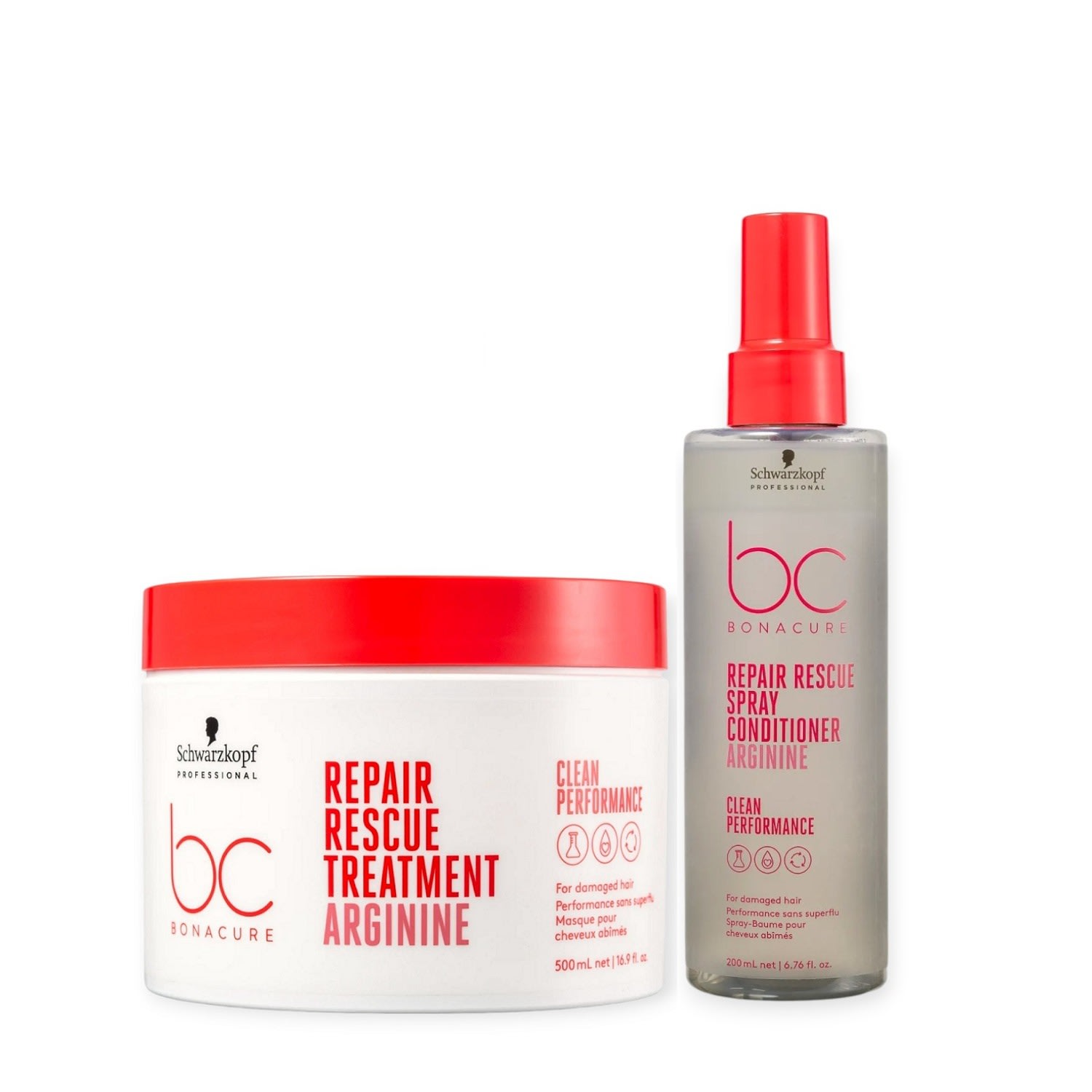 Kit Schwarzkopf Bc Repair Rescue - Máscara 500g + Spray Conditioner 200ml