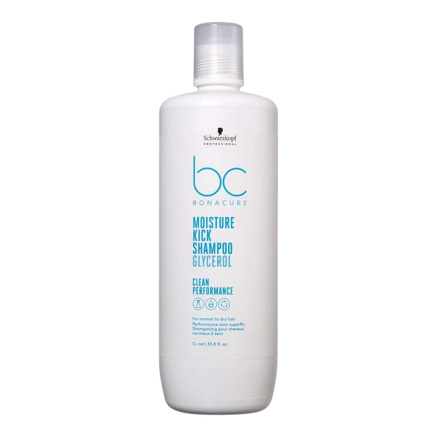 Kit Schwarzkopf Professional BC Bonacure Moisture Kick Glycerol - Shampoo 1L + Condicionador 1L + Spray Conditioner 200ml + Máscara 500ml