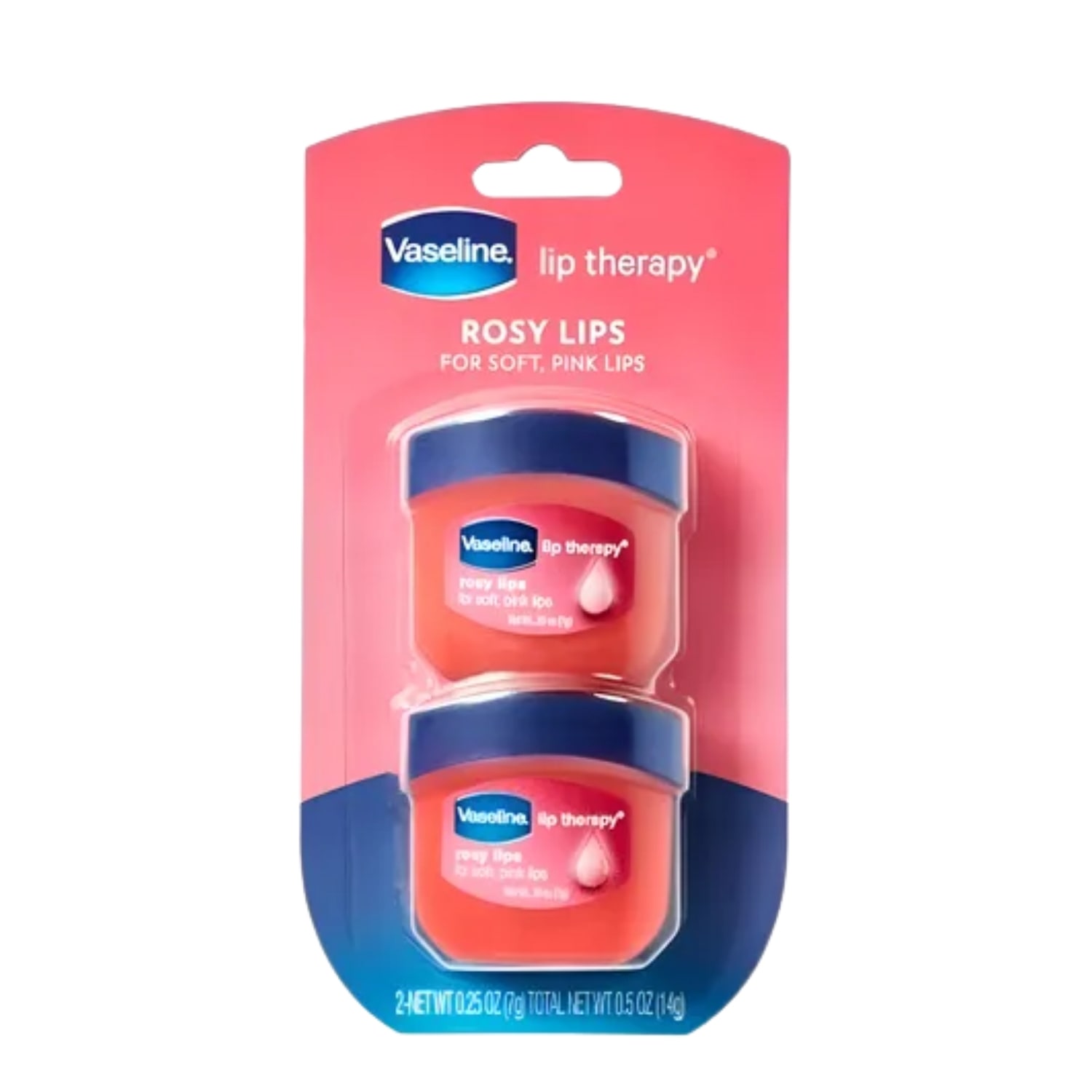 Vaseline Lip Therapy Rosy Duplo - Hidratante Labial 2x7g